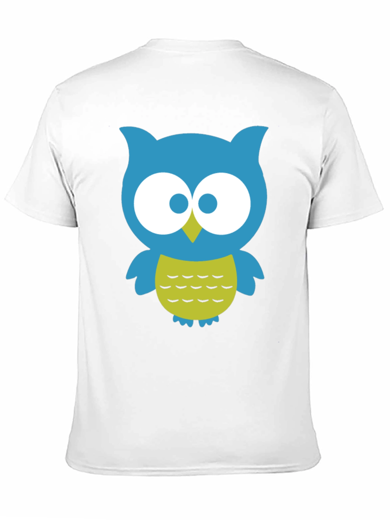 Cute Owl Graphic Tee - Black Cotton Blend