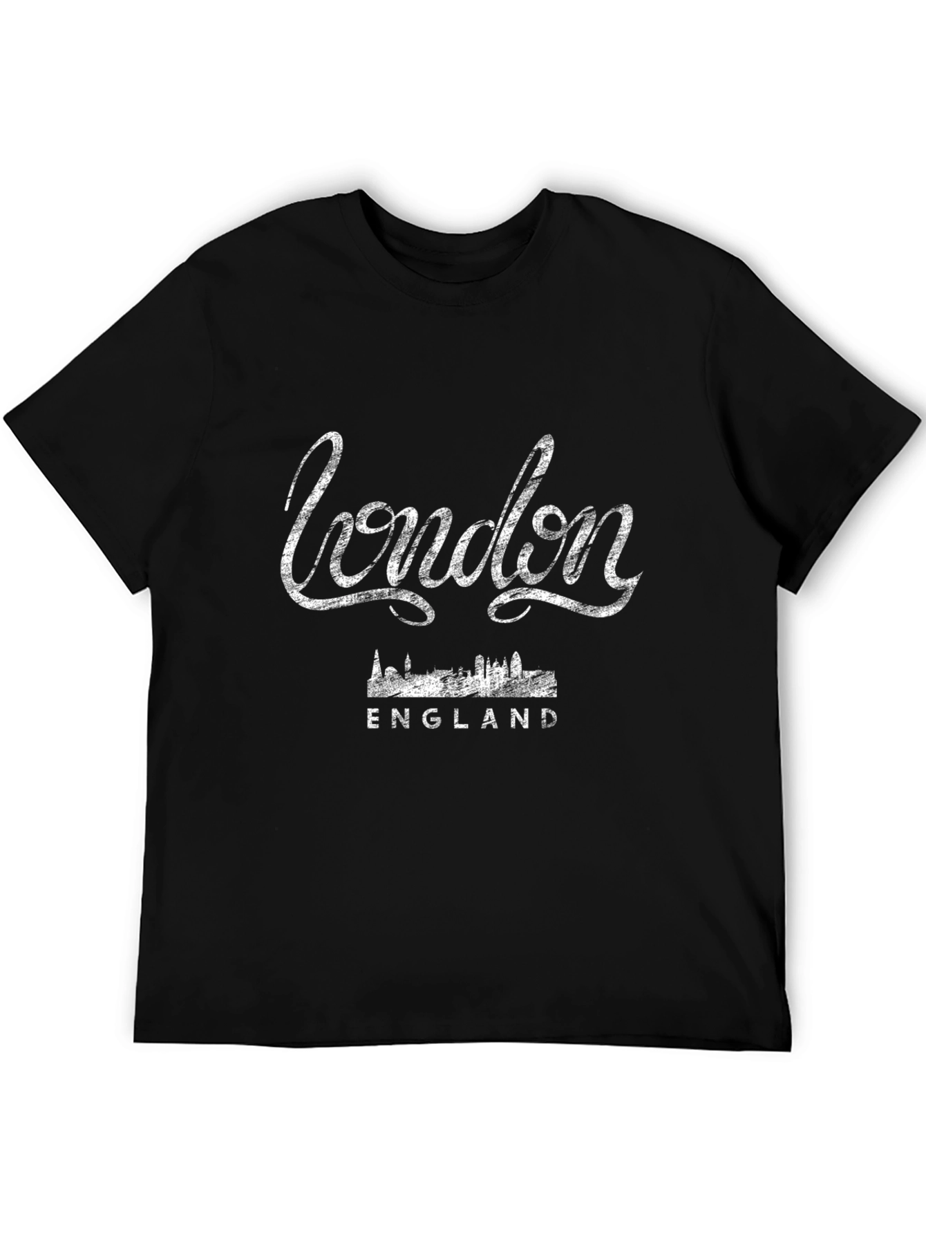 London England Graphic Tee - Distressed Print