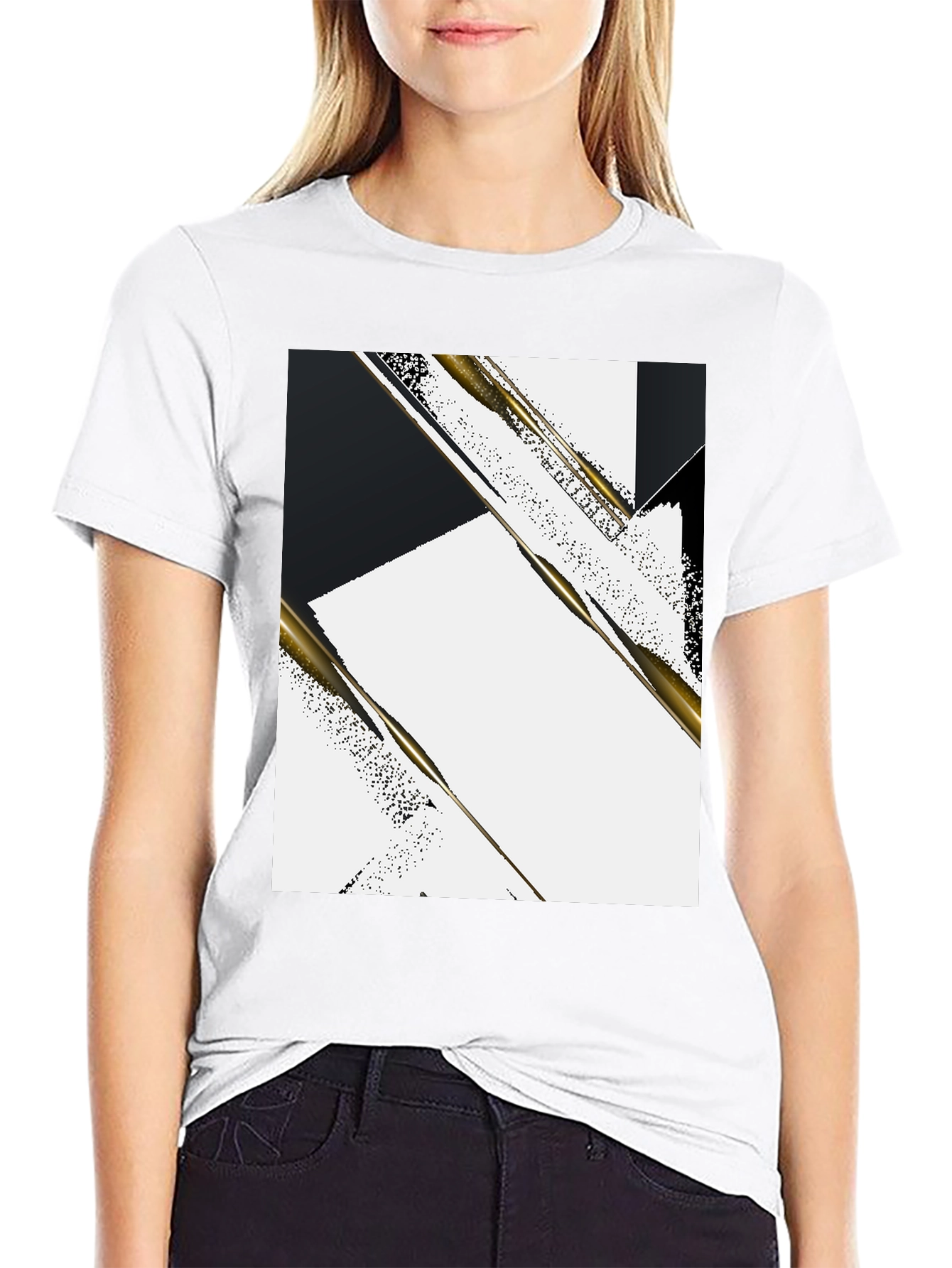 Abstract Geometric Mens Tee - Stylish Design