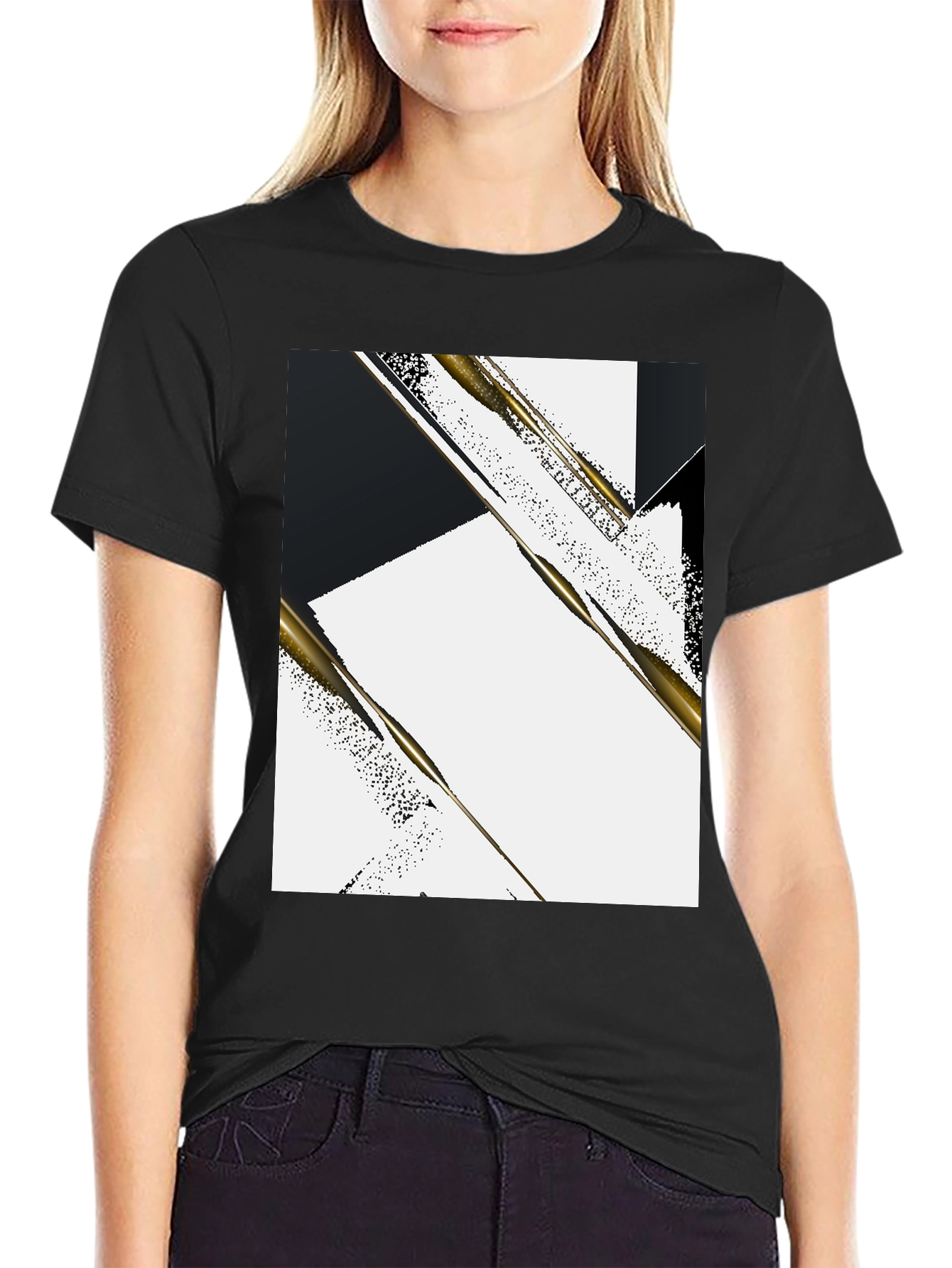 Abstract Geometric Mens Tee - Stylish Design