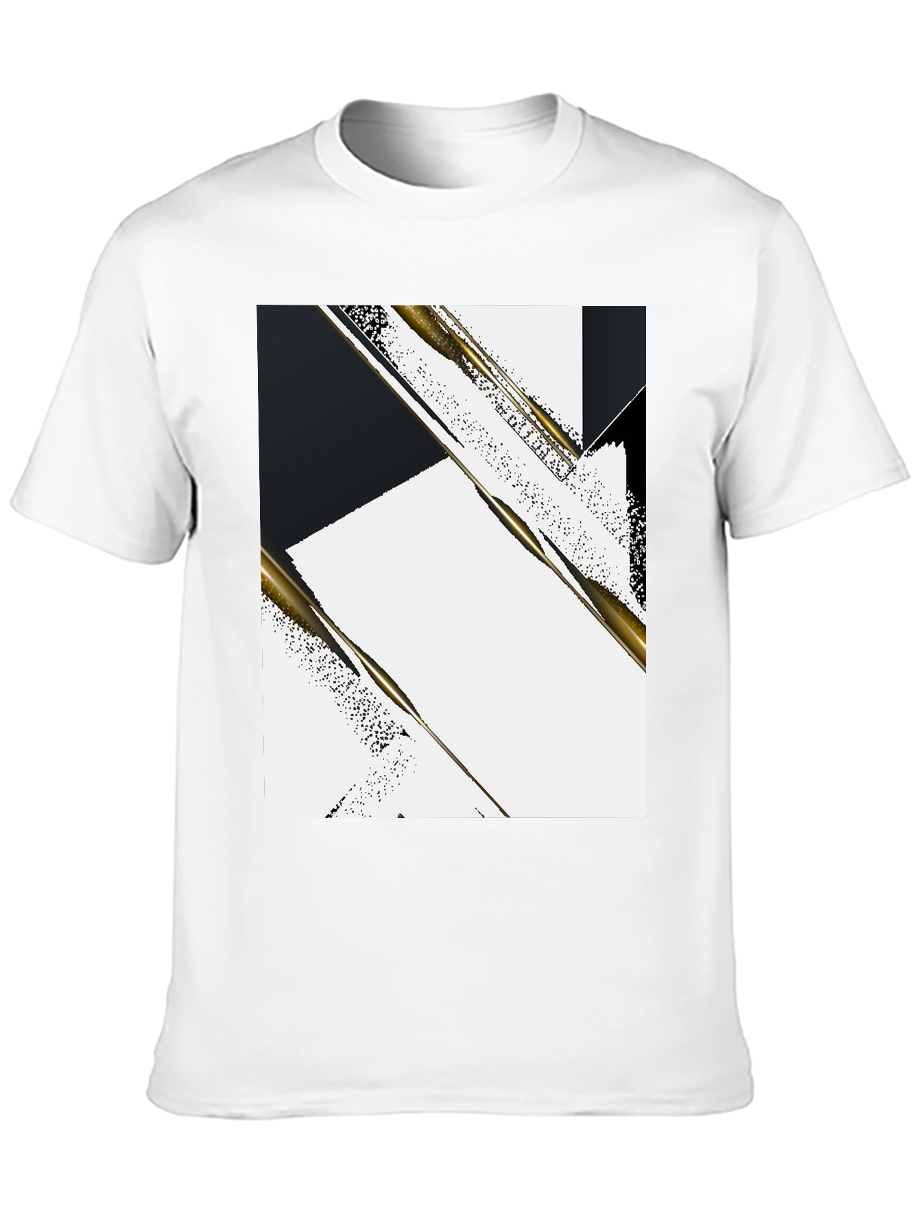 Abstract Geometric Mens Tee - Stylish Design