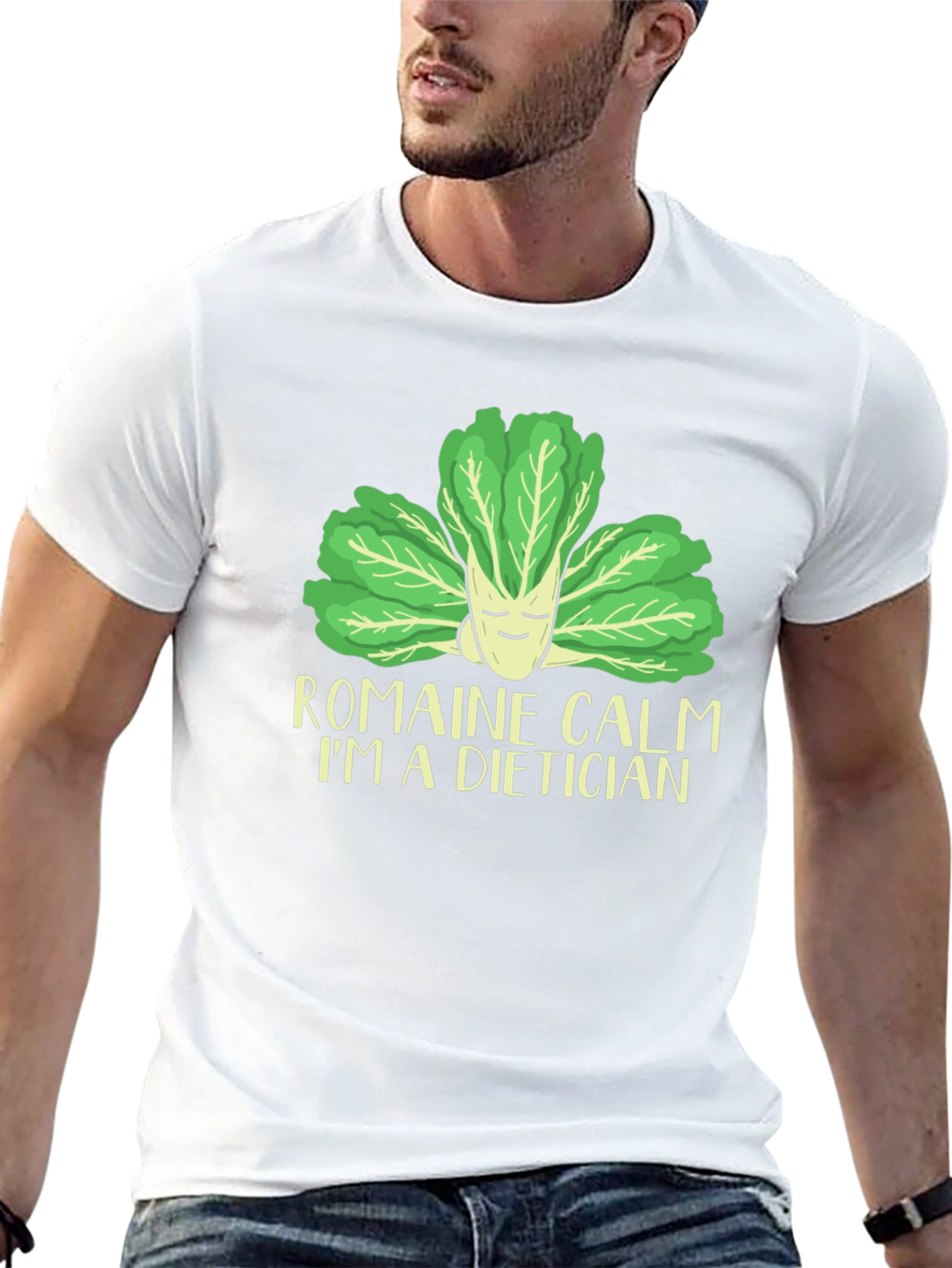 Romaine Calm Dietician T-Shirt - Funny Nutrition Tee