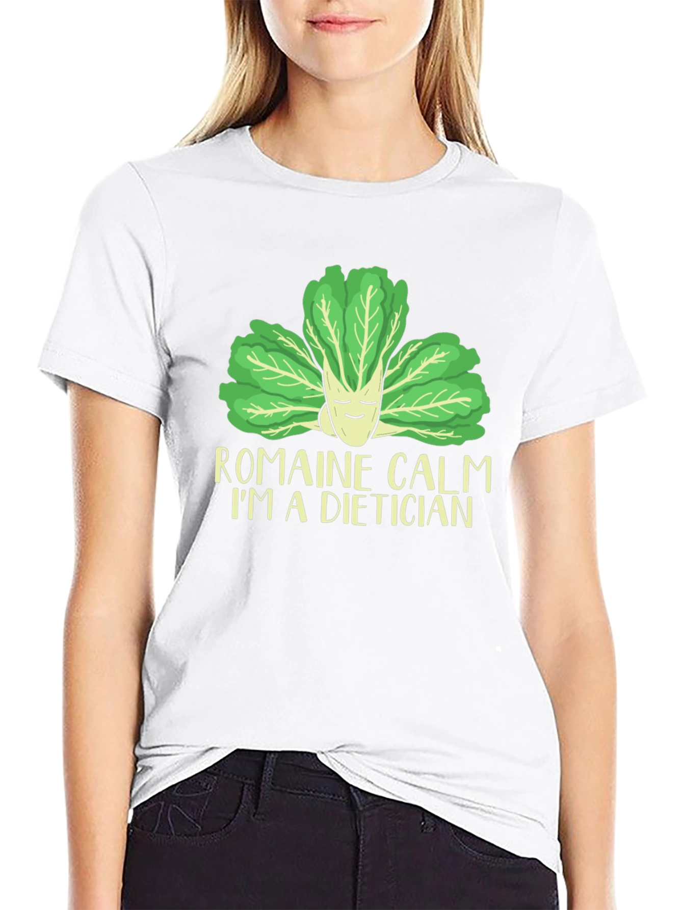 Romaine Calm Dietician T-Shirt - Funny Nutrition Tee