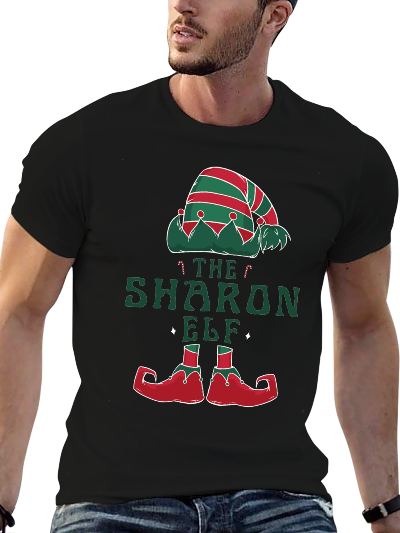 The Sharon Elf Matching Christmas T-Shirt