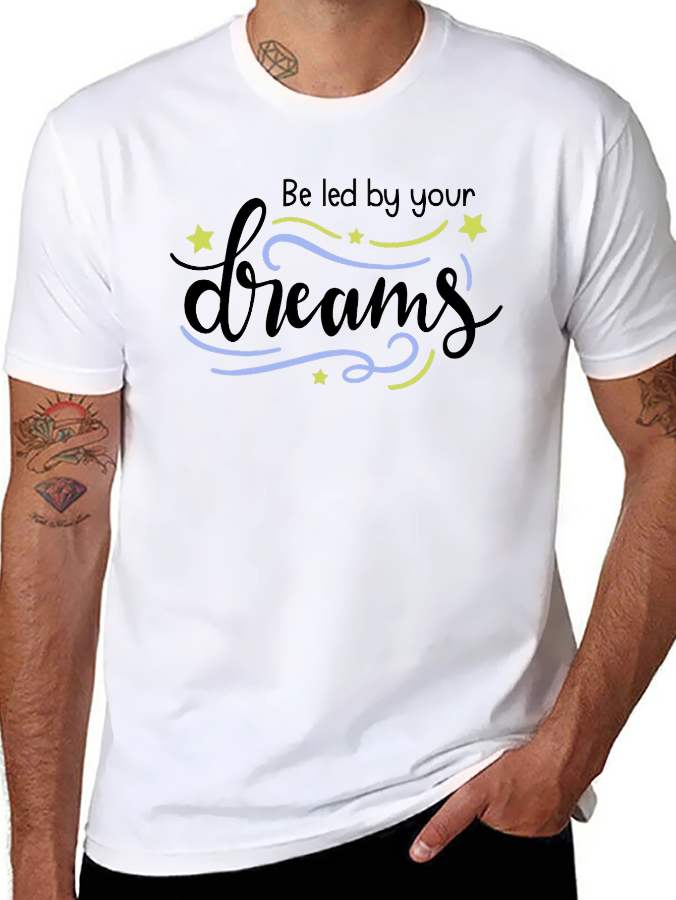 Dream On Black Graphic Tee
