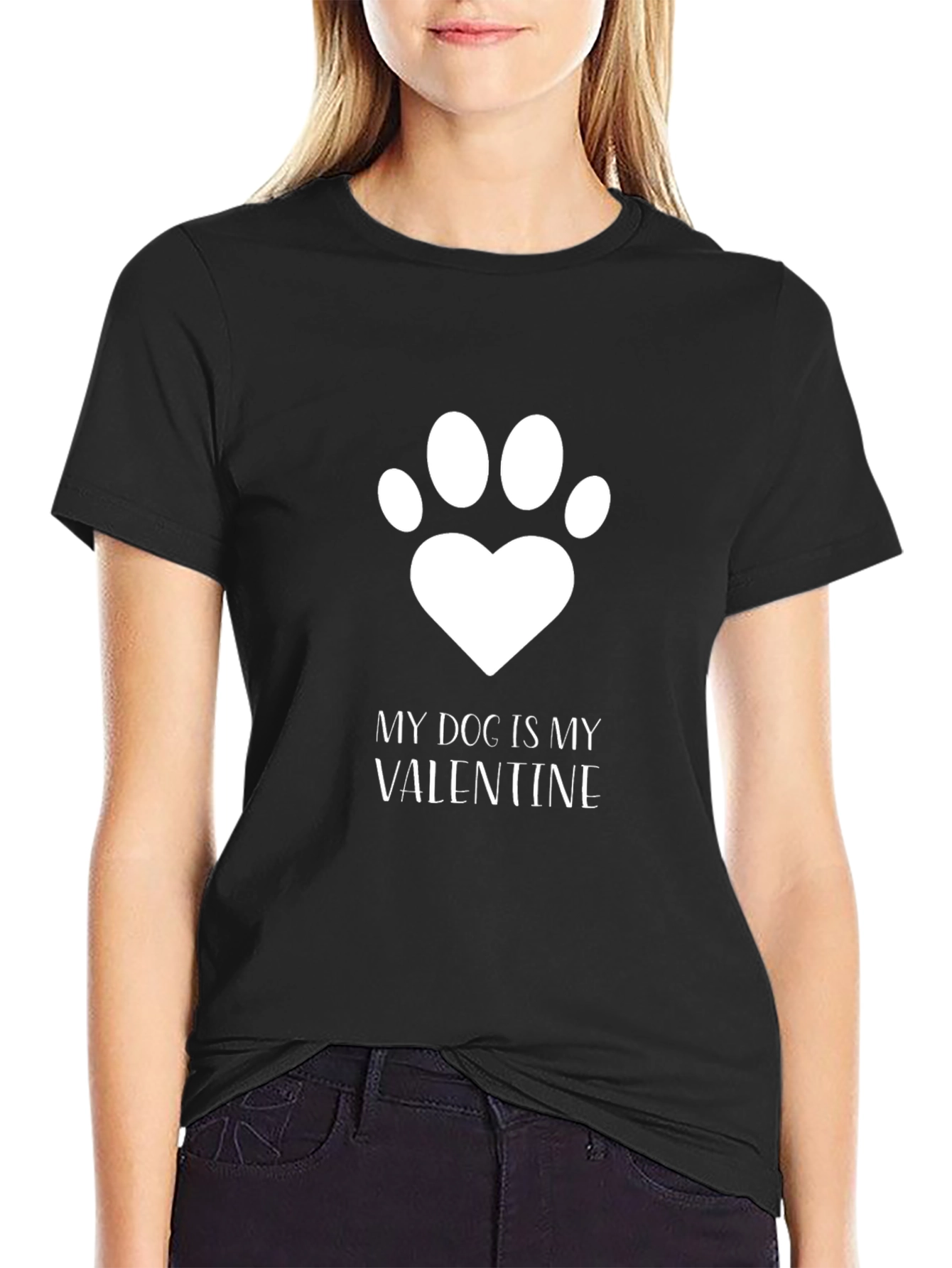 My Dog is My Valentine T-Shirt - Unisex