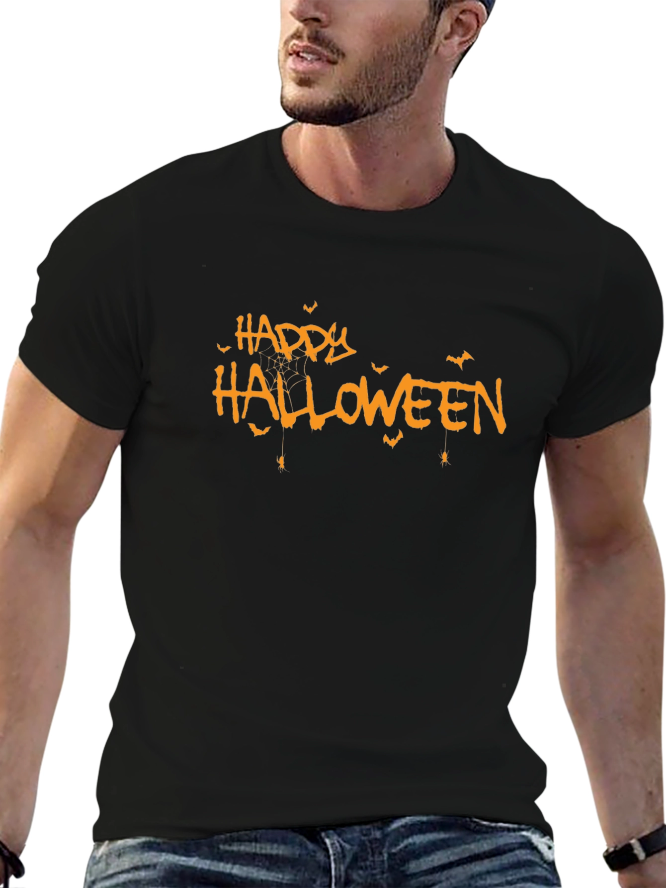 Happy Halloween Black T-Shirt