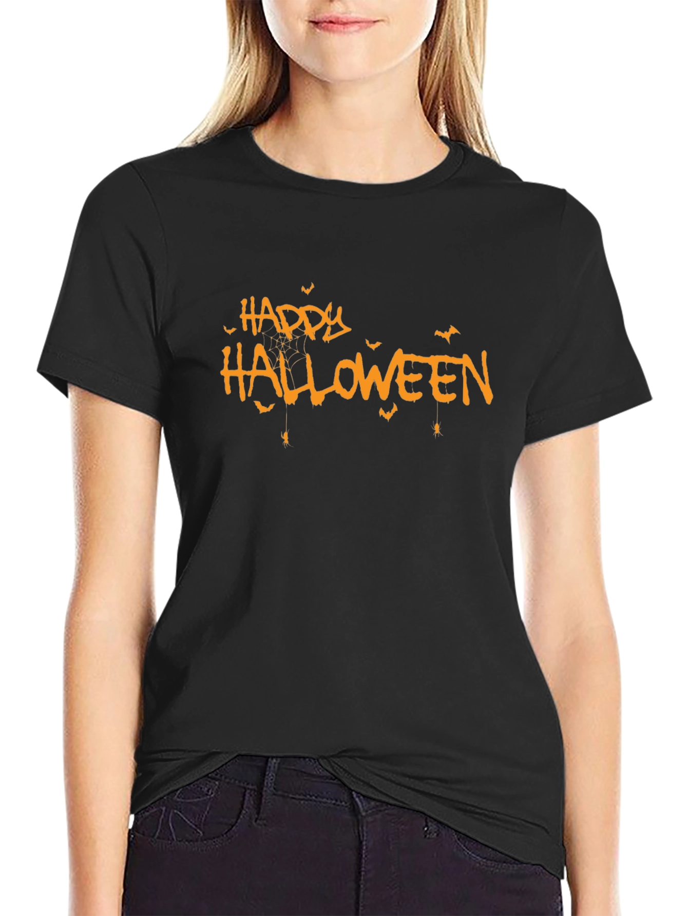Happy Halloween Black T-Shirt