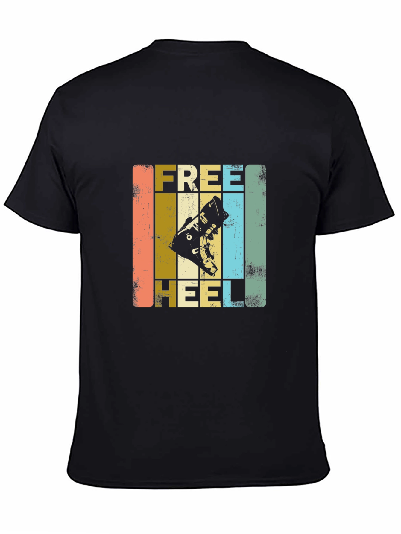 Free Heel Ski Boot T-Shirt - Retro Style