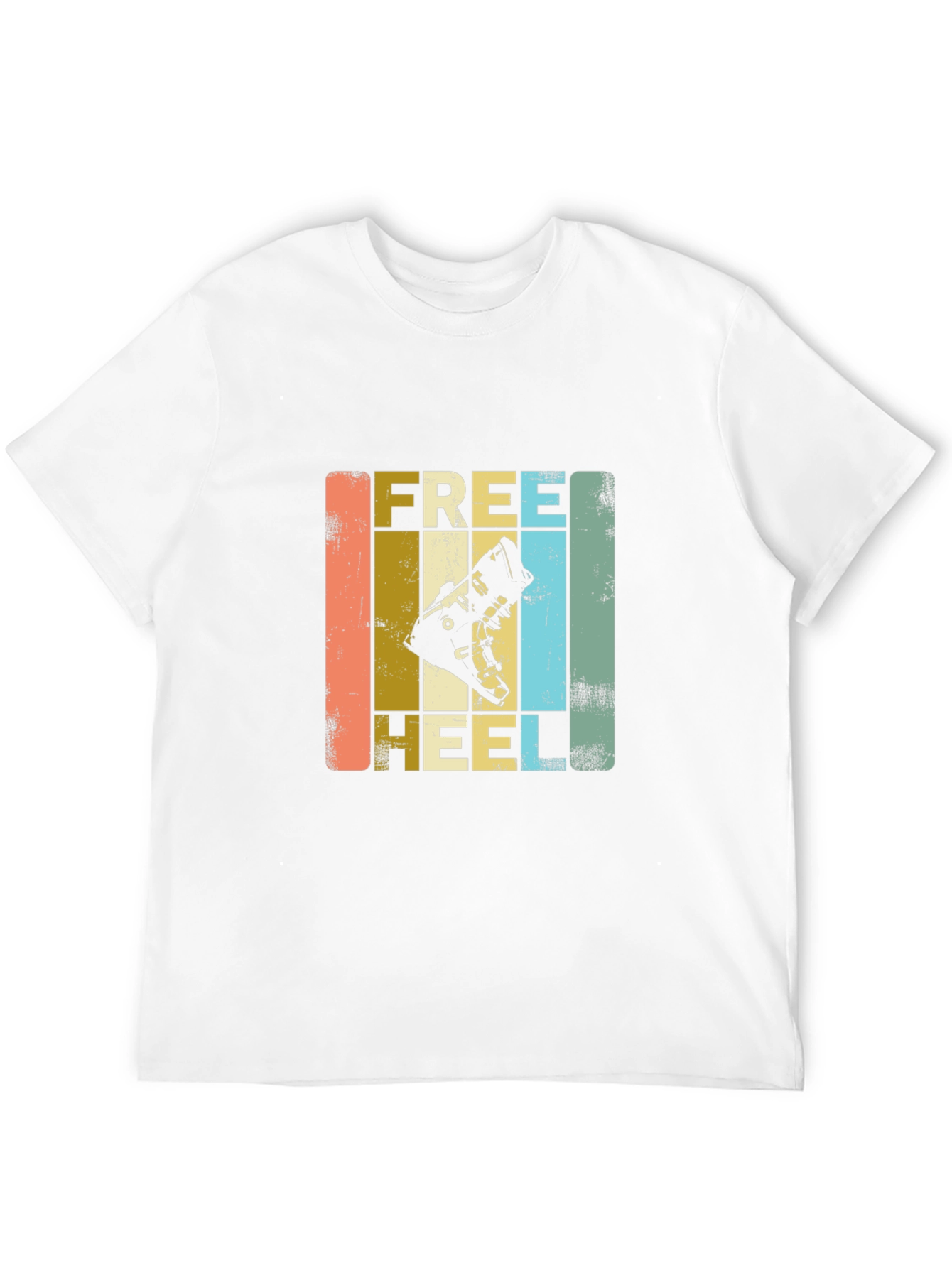 Free Heel Ski Boot T-Shirt - Retro Style