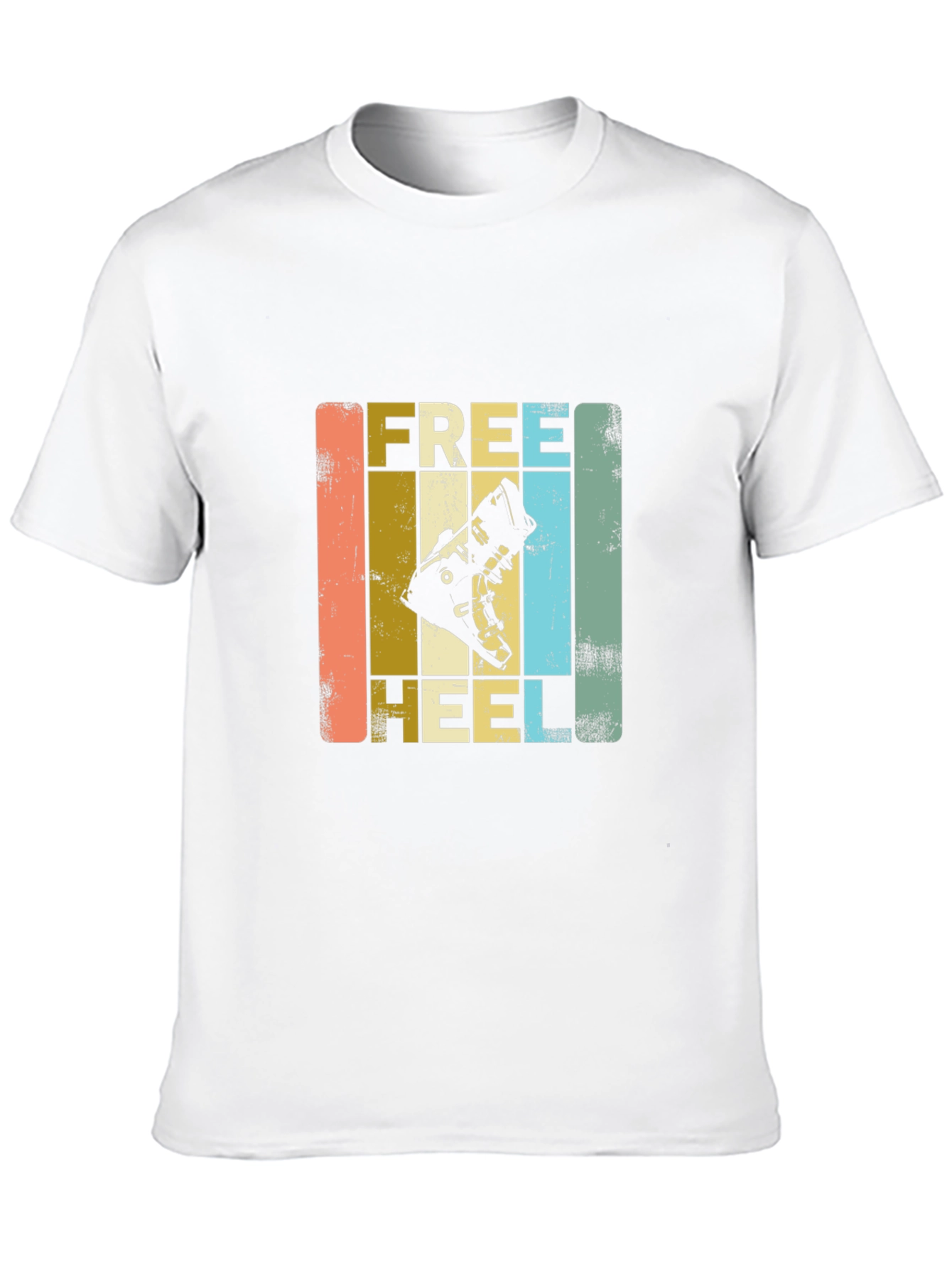 Free Heel Ski Boot T-Shirt - Retro Style
