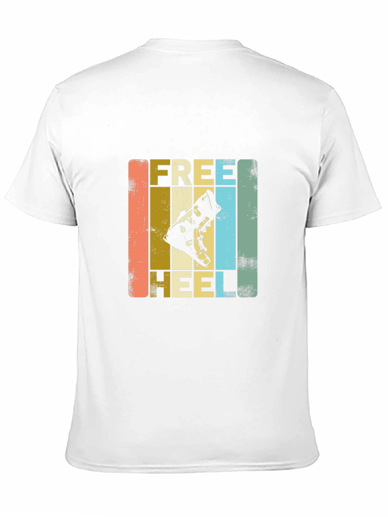 Free Heel Ski Boot T-Shirt - Retro Style