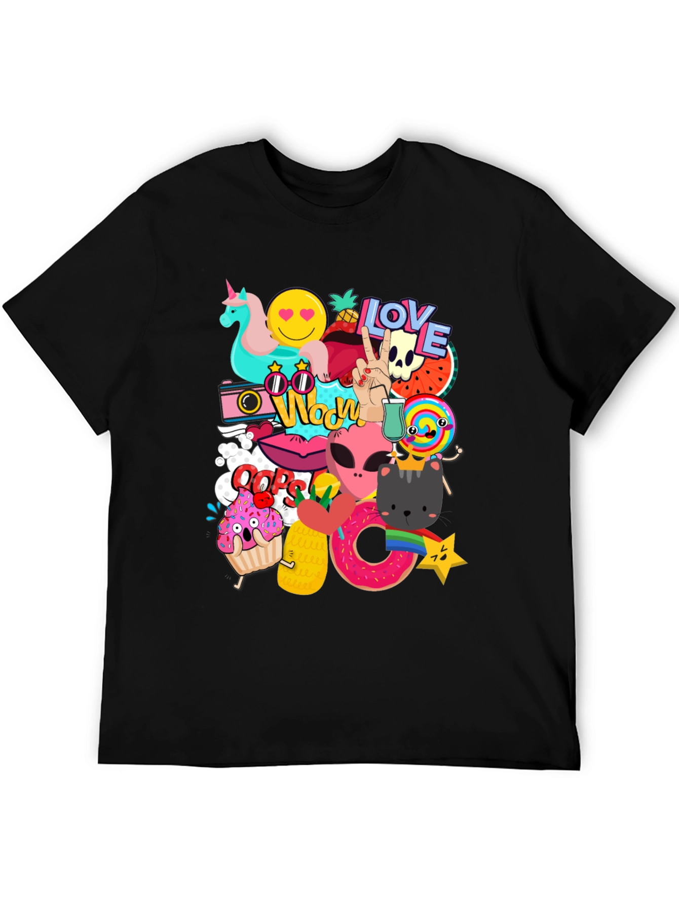 Fun Graphic Print Mens T-Shirt