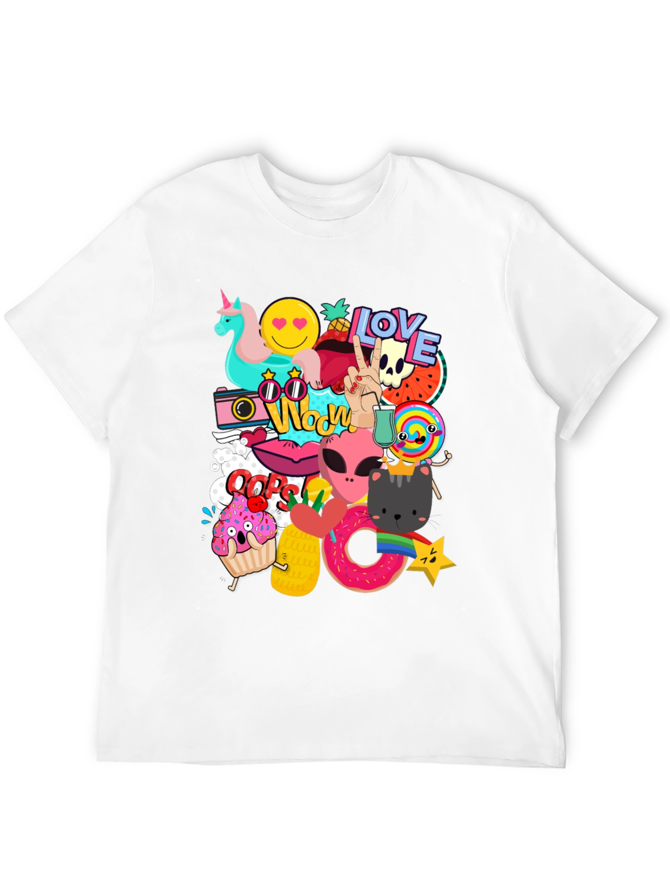 Fun Graphic Print Mens T-Shirt