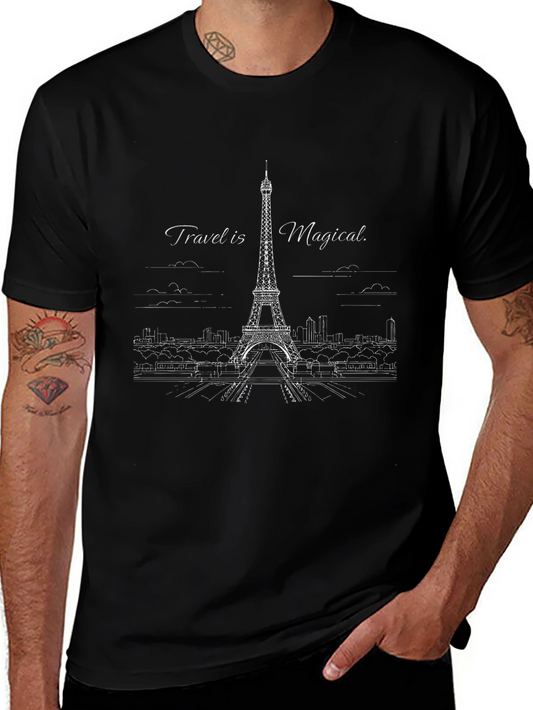 Paris Eiffel Tower Travel Tee - Magical Trip Shirt