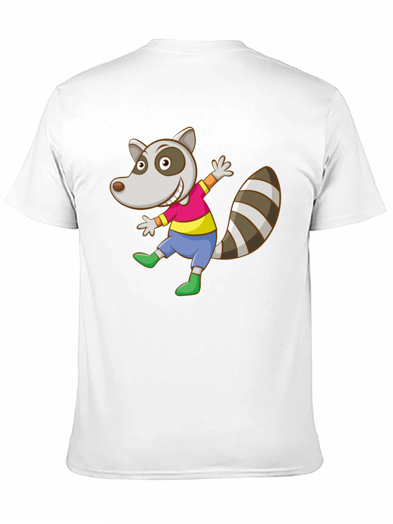 Cartoon Raccoon Graphic Tee - Fun & Unique!