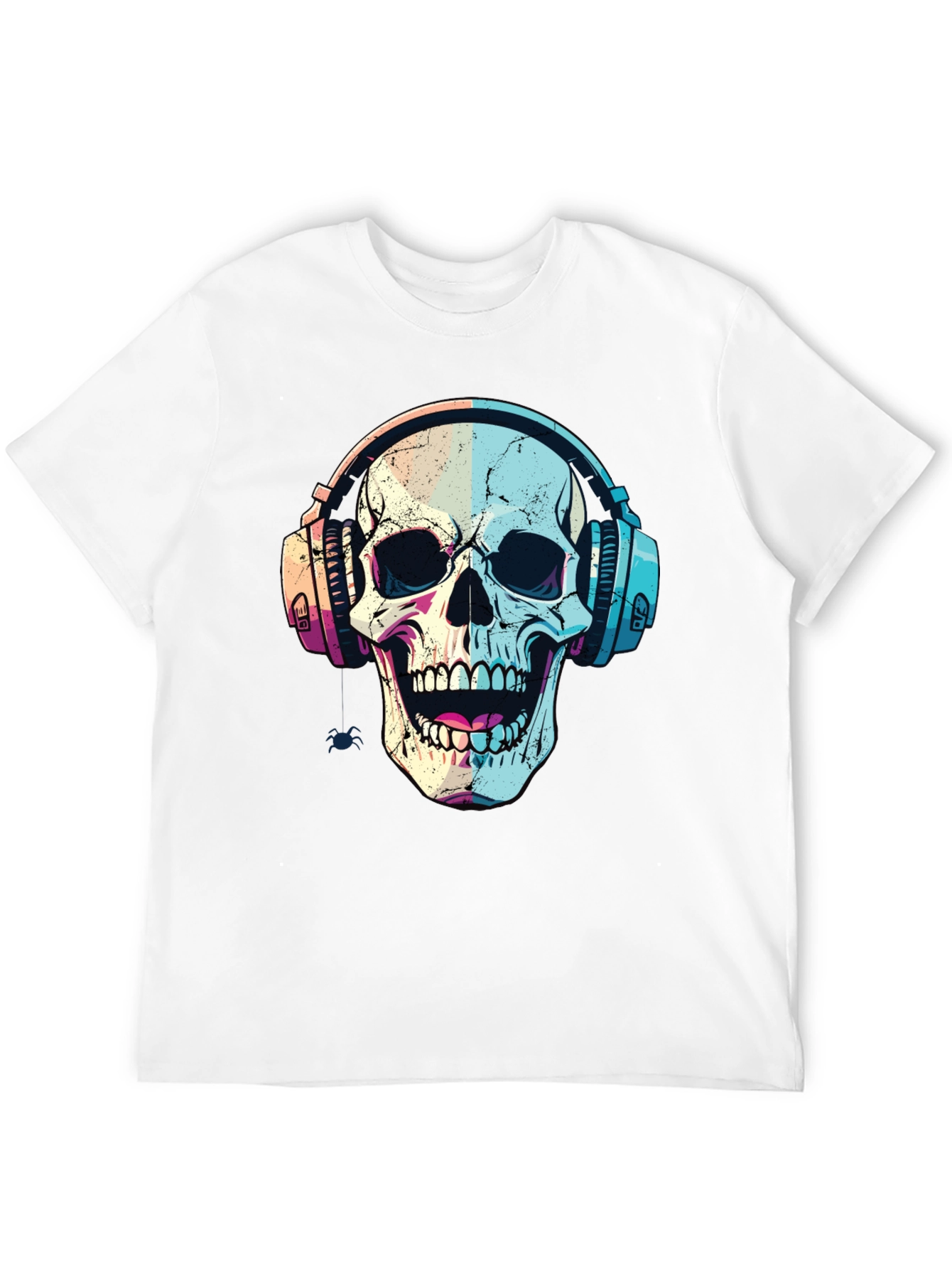 Skull Headphones Graphic Tee - Cool Music Lover Shirt