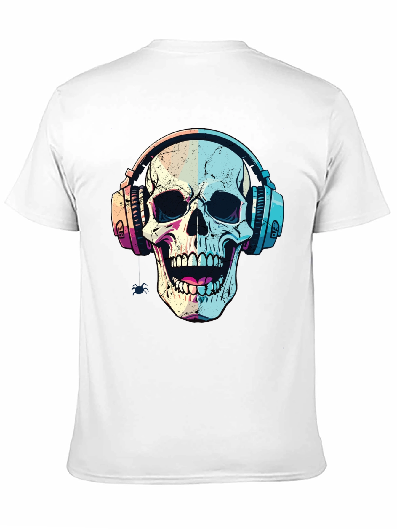 Skull Headphones Graphic Tee - Cool Music Lover Shirt