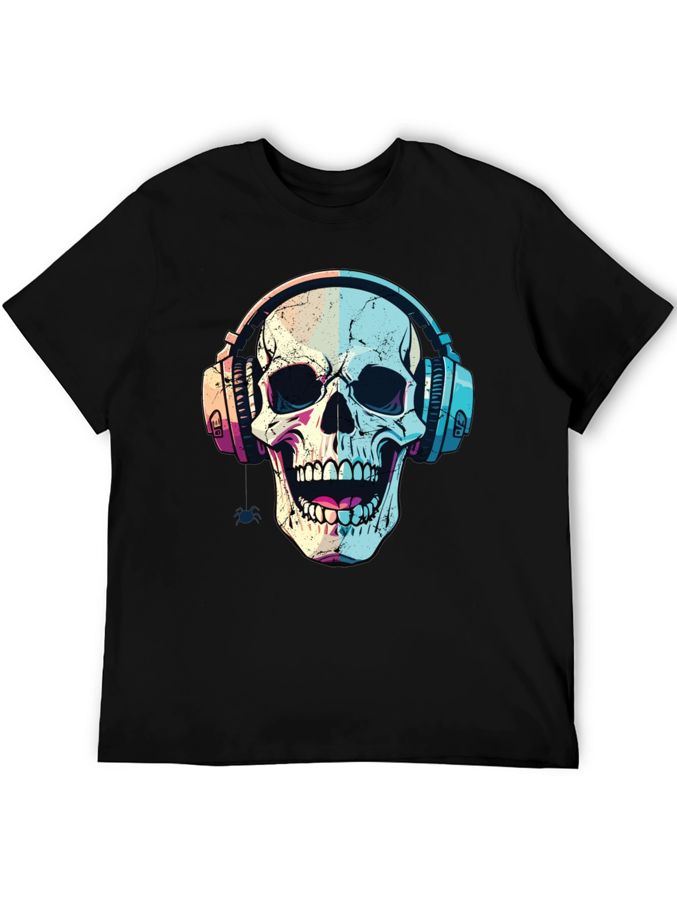 Skull Headphones Graphic Tee - Cool Music Lover Shirt