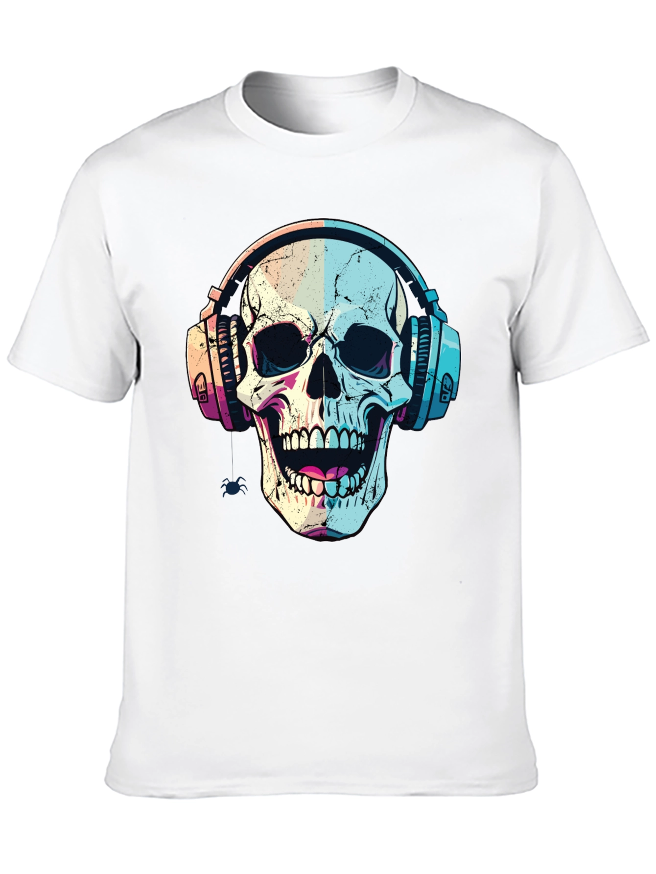 Skull Headphones Graphic Tee - Cool Music Lover Shirt