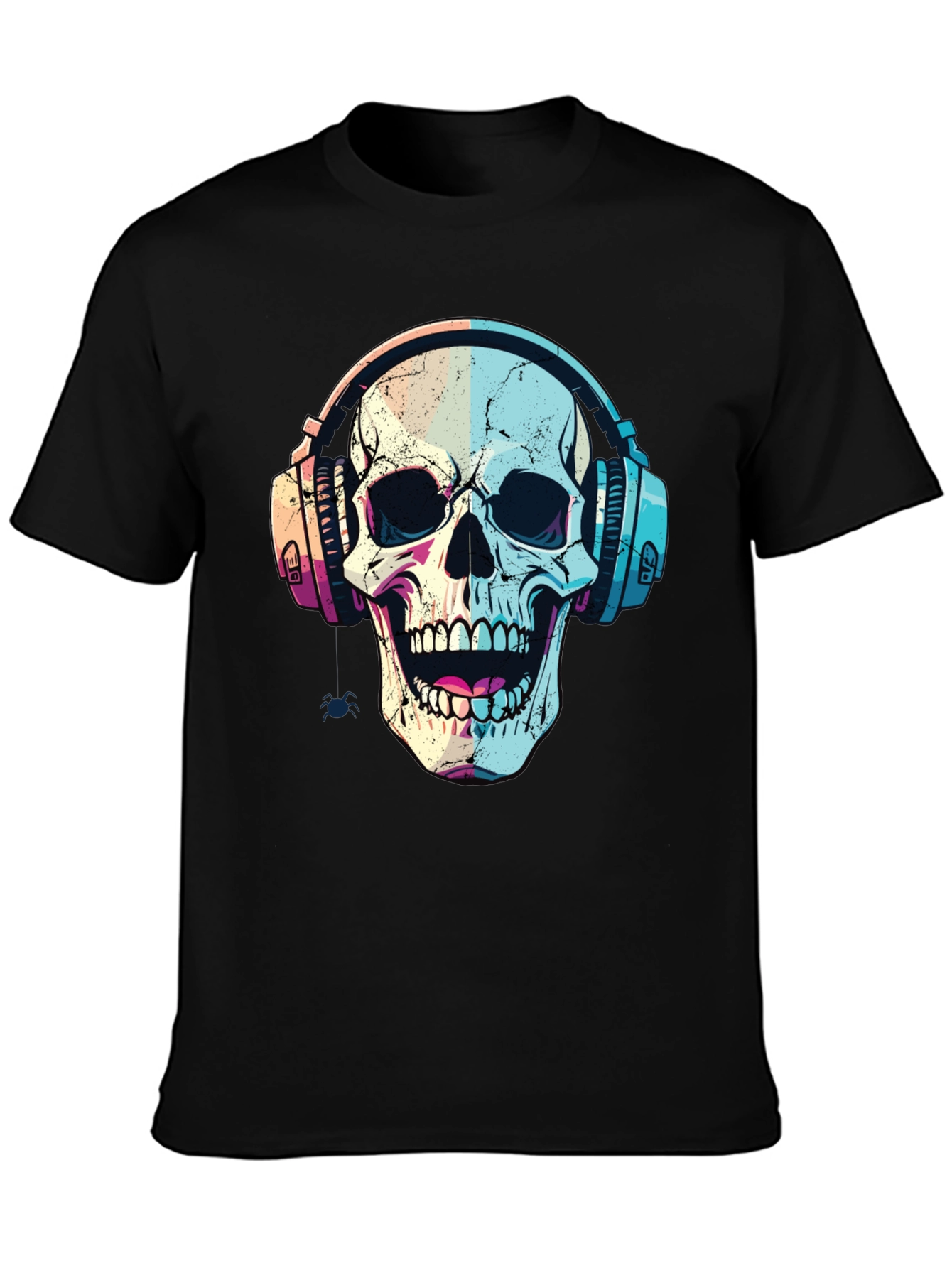 Skull Headphones Graphic Tee - Cool Music Lover Shirt