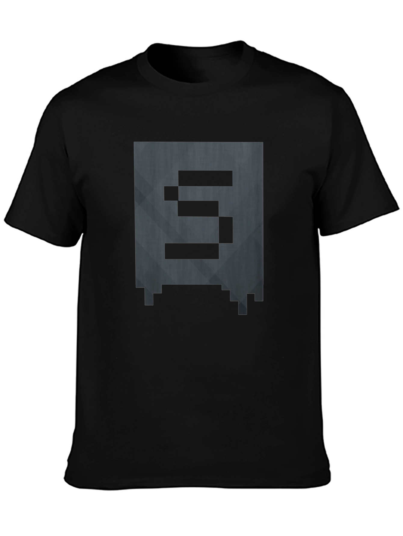 Pixelated S Graphic Tee - Gamer Style Shirt