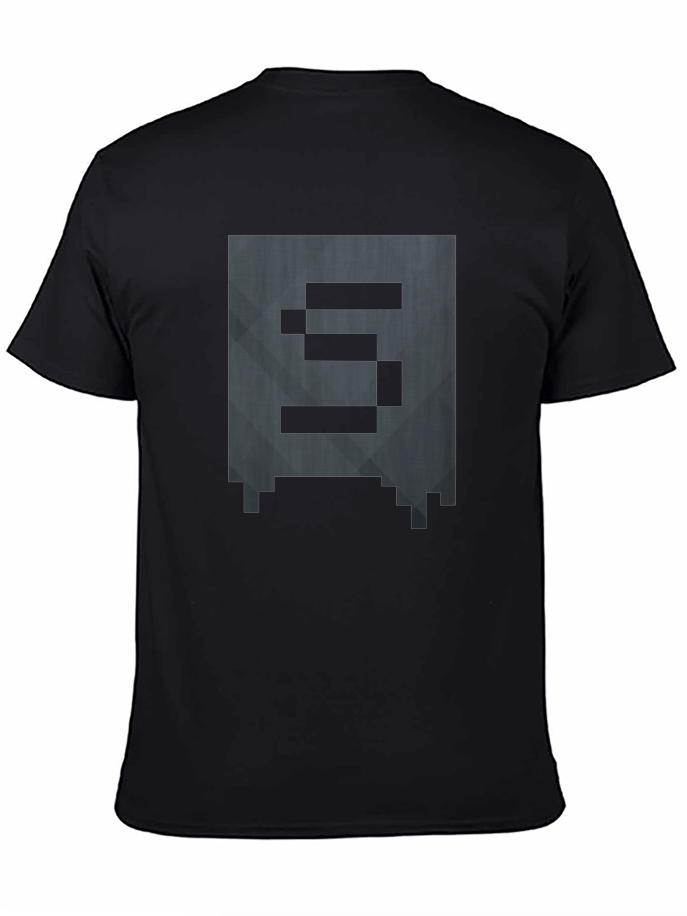 Pixelated S Graphic Tee - Gamer Style Shirt