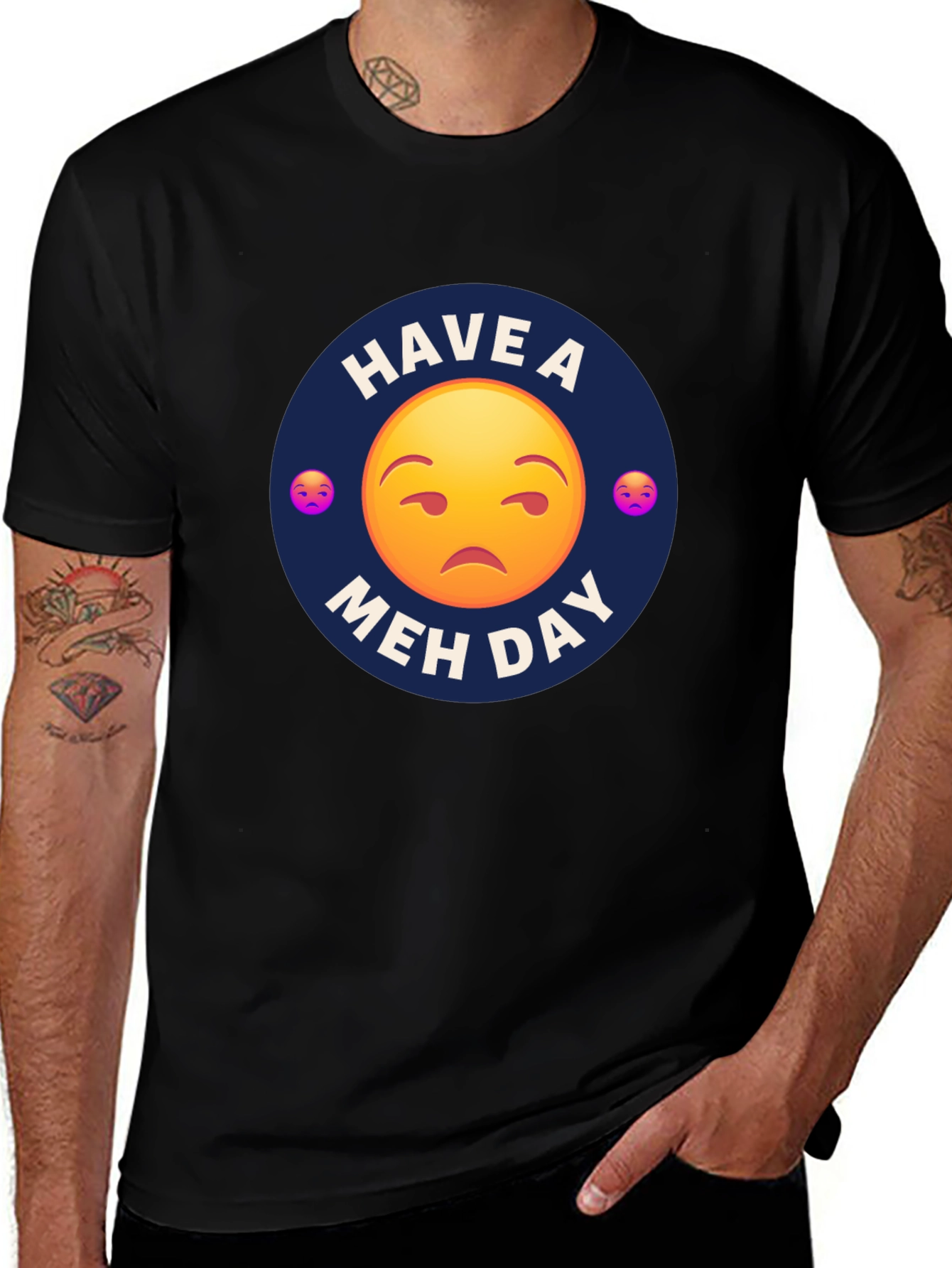 Have a Meh Day T-Shirt - Unisex Black Tee