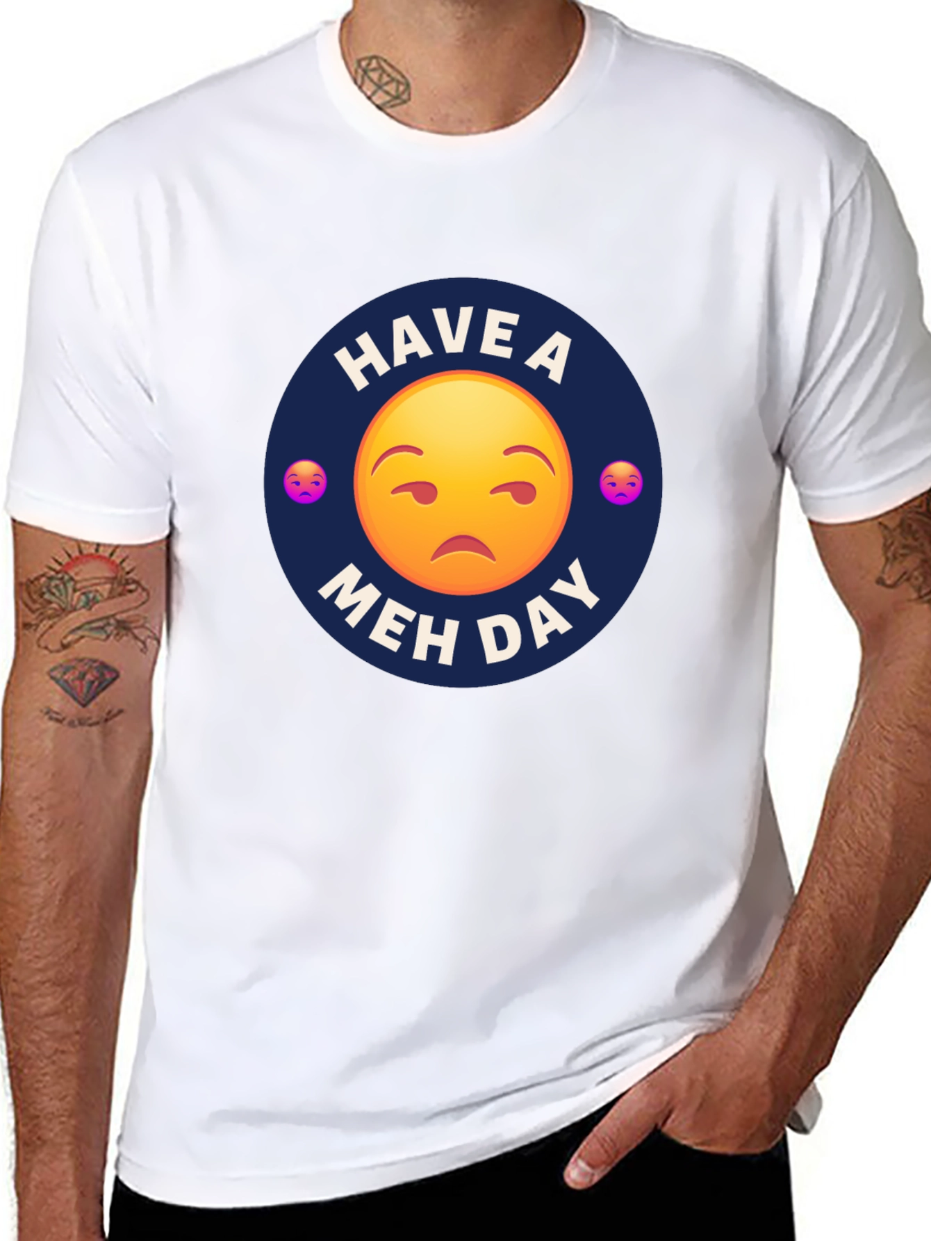 Have a Meh Day T-Shirt - Unisex Black Tee