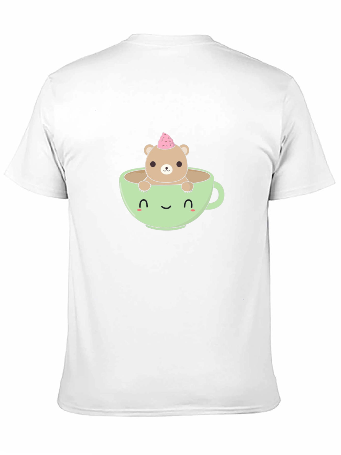 Cute Bear in Tea Cup Graphic T-Shirt