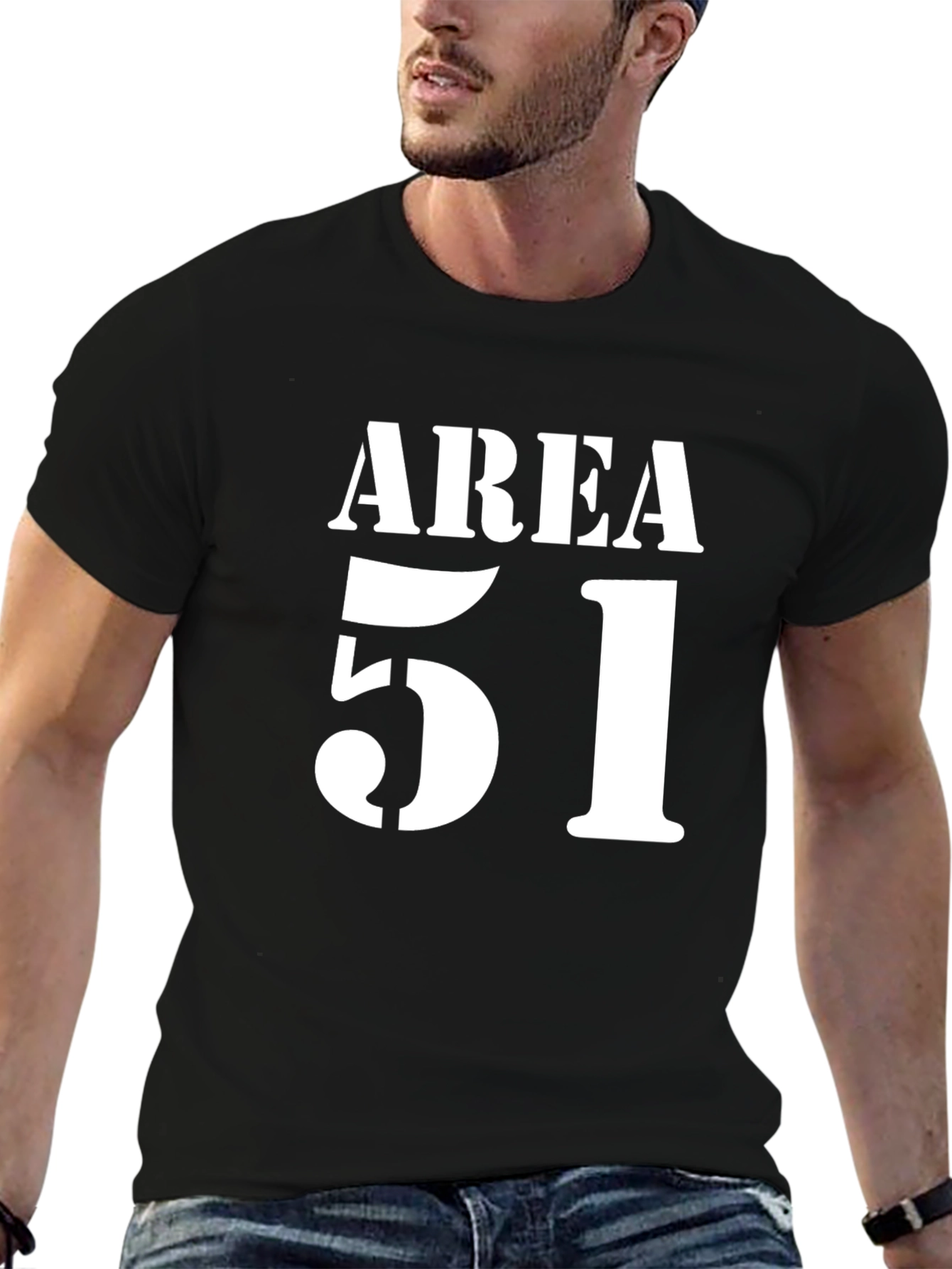 Area 51 Black Graphic Tee - Conspiracy Casual