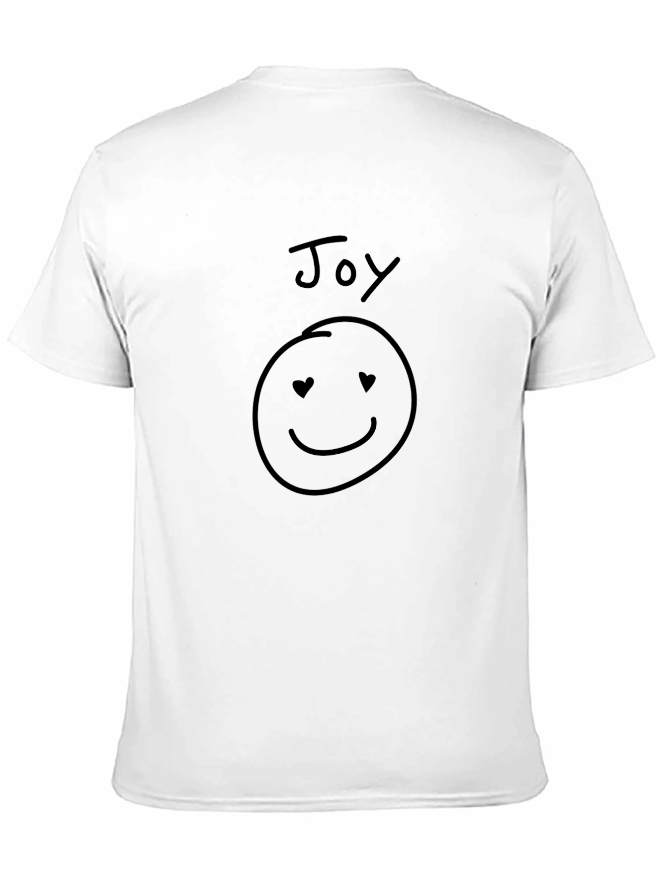 Joy Smiley Face Graphic Black T-Shirt