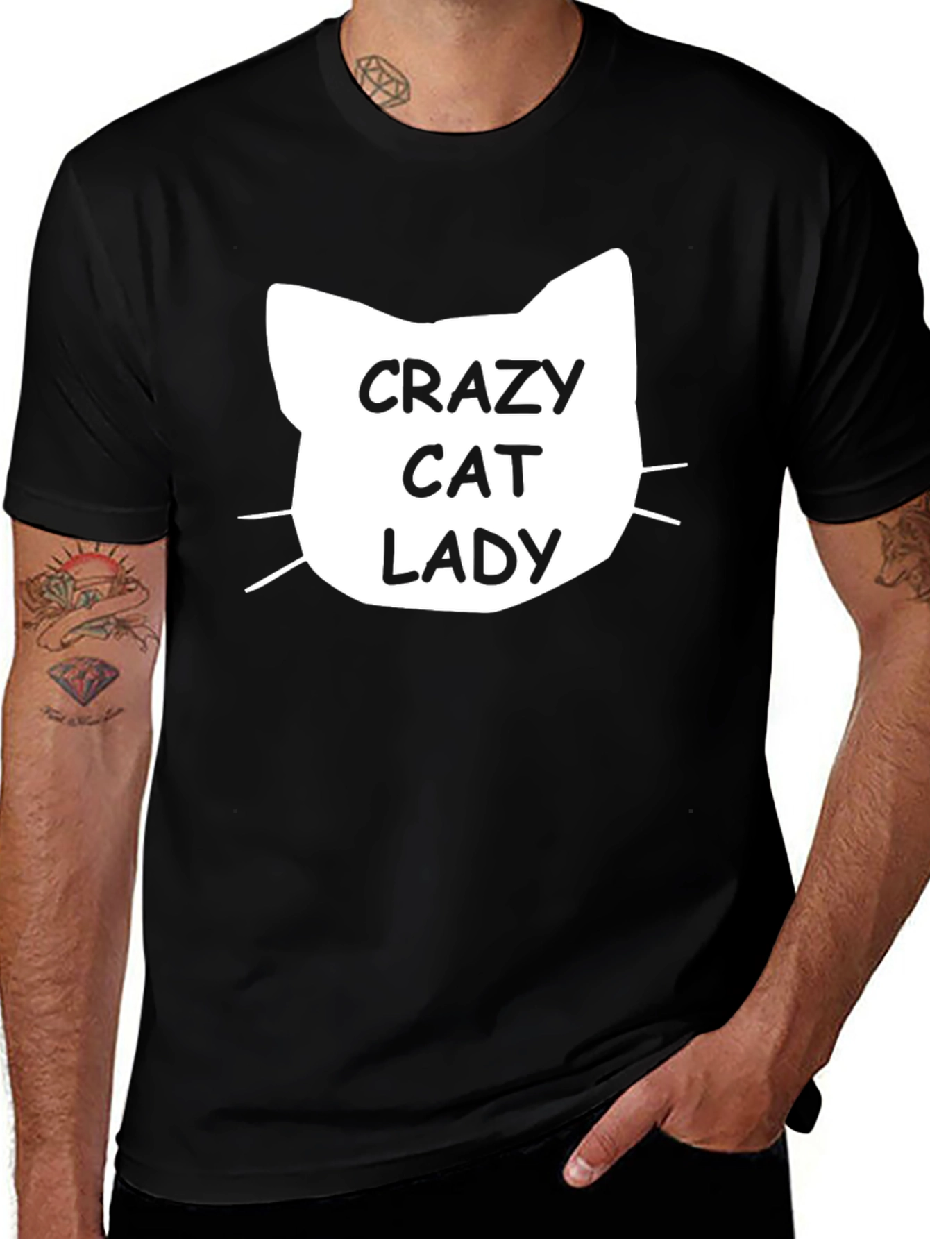 Crazy Cat Lady T-Shirt - Novelty Graphic Tee