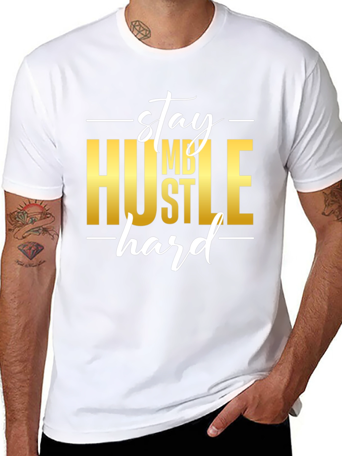 Stay Humble Hustle Hard Graphic T-Shirt
