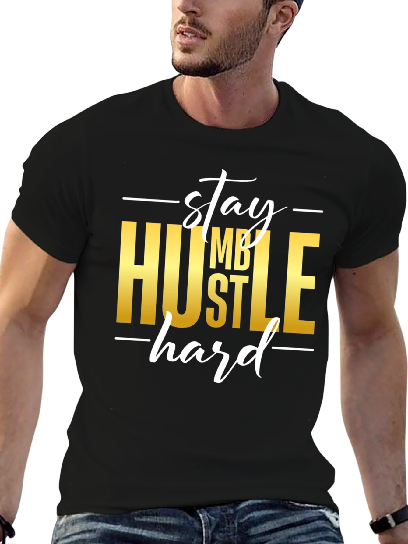 Stay Humble Hustle Hard Graphic T-Shirt