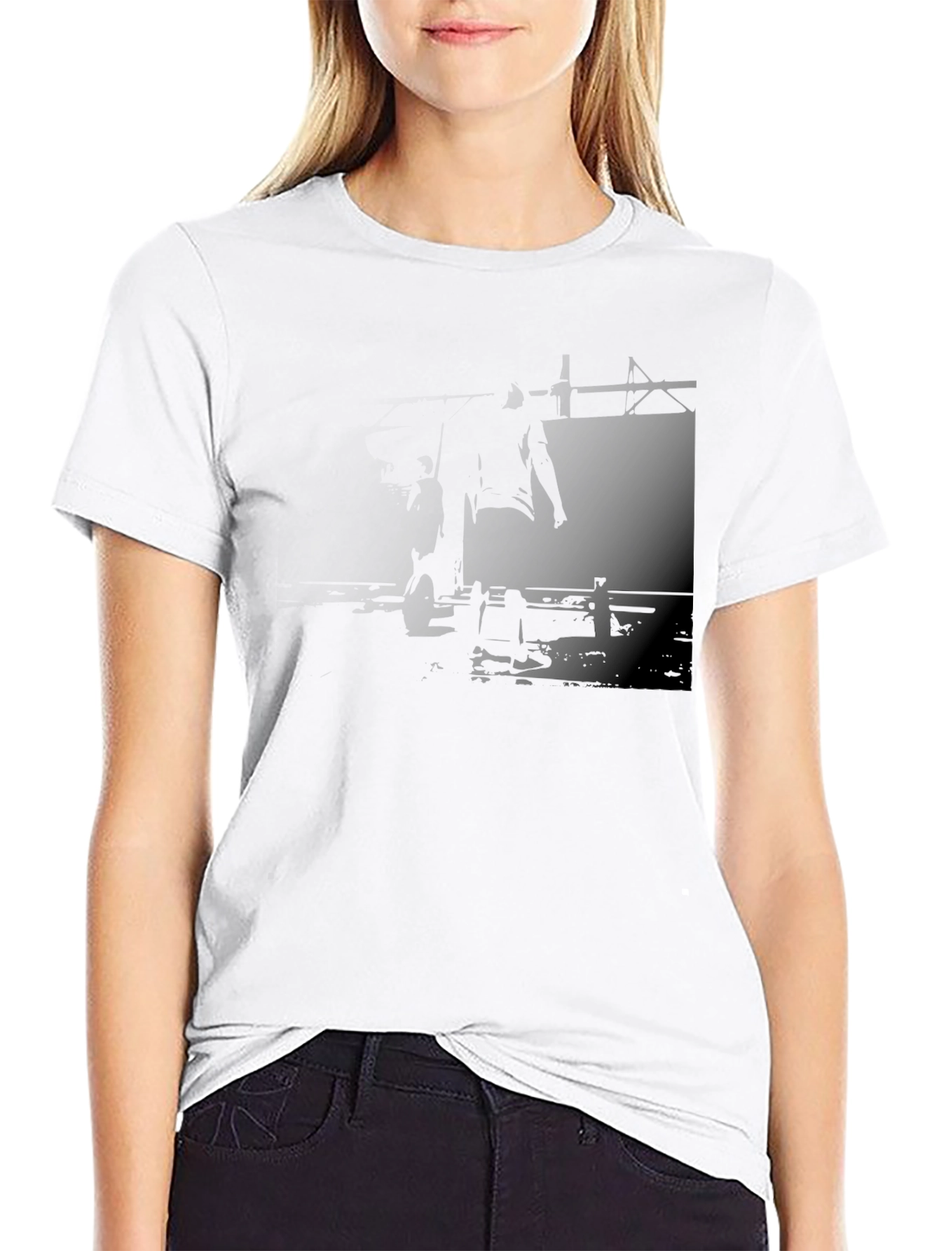 Black Graphic Print T-Shirt