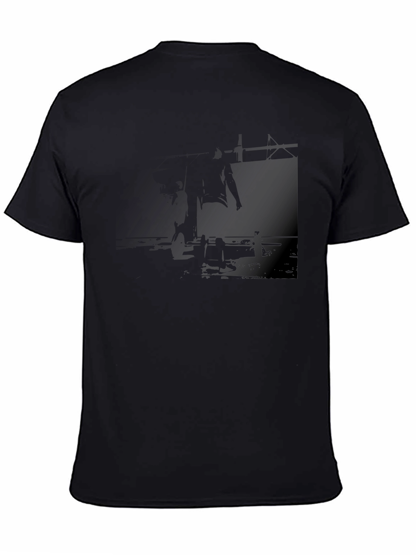 Black Graphic Print T-Shirt