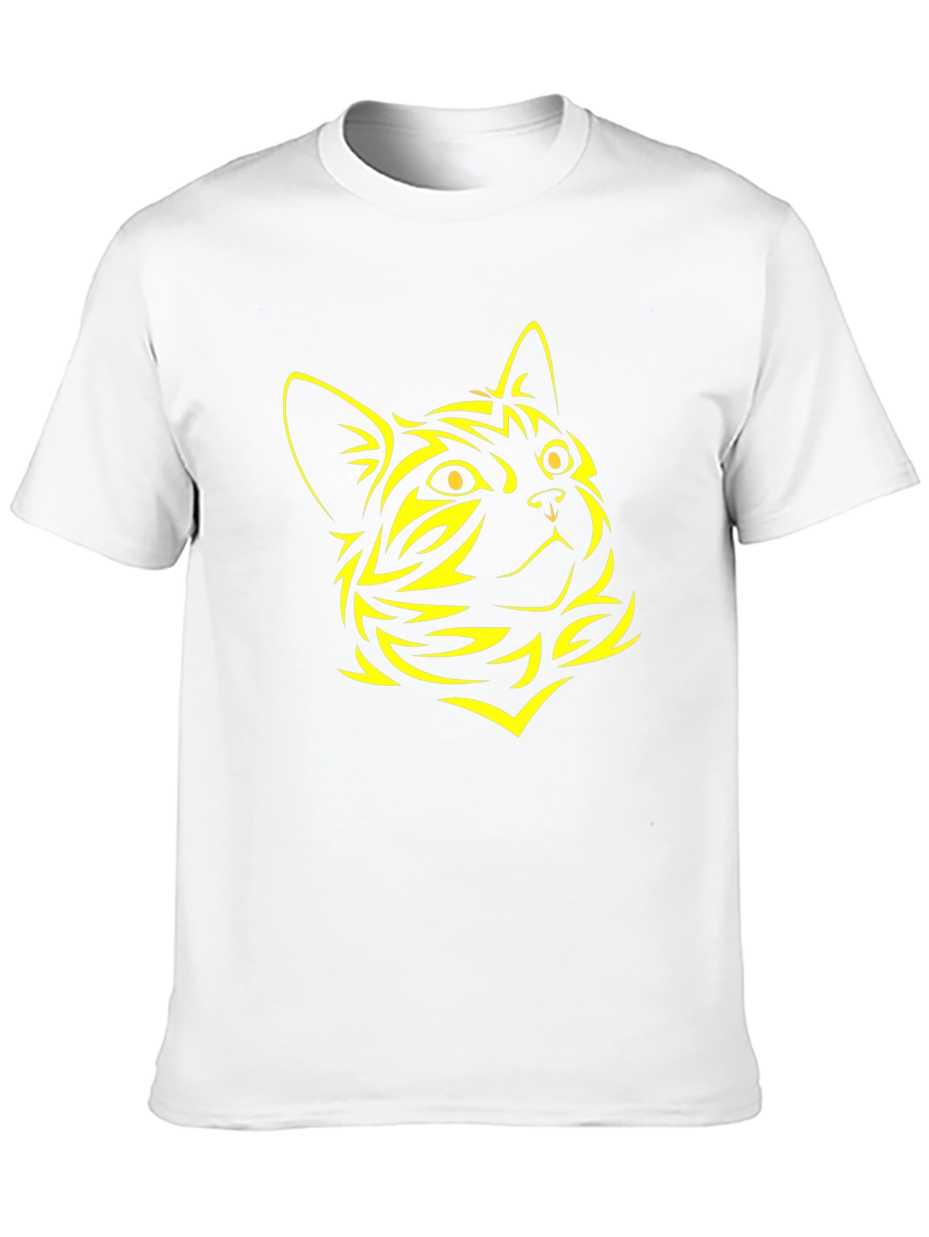 Black Cat Graphic Tee - Stylish Animal Design