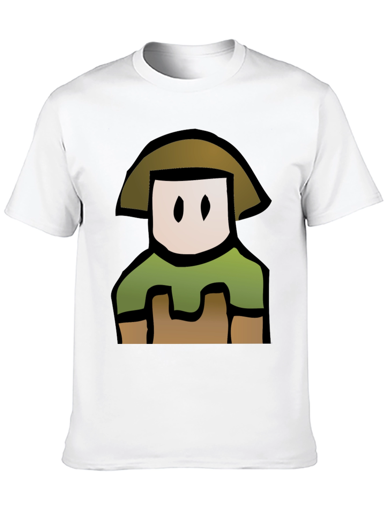 Cartoon Character T-Shirt - Black