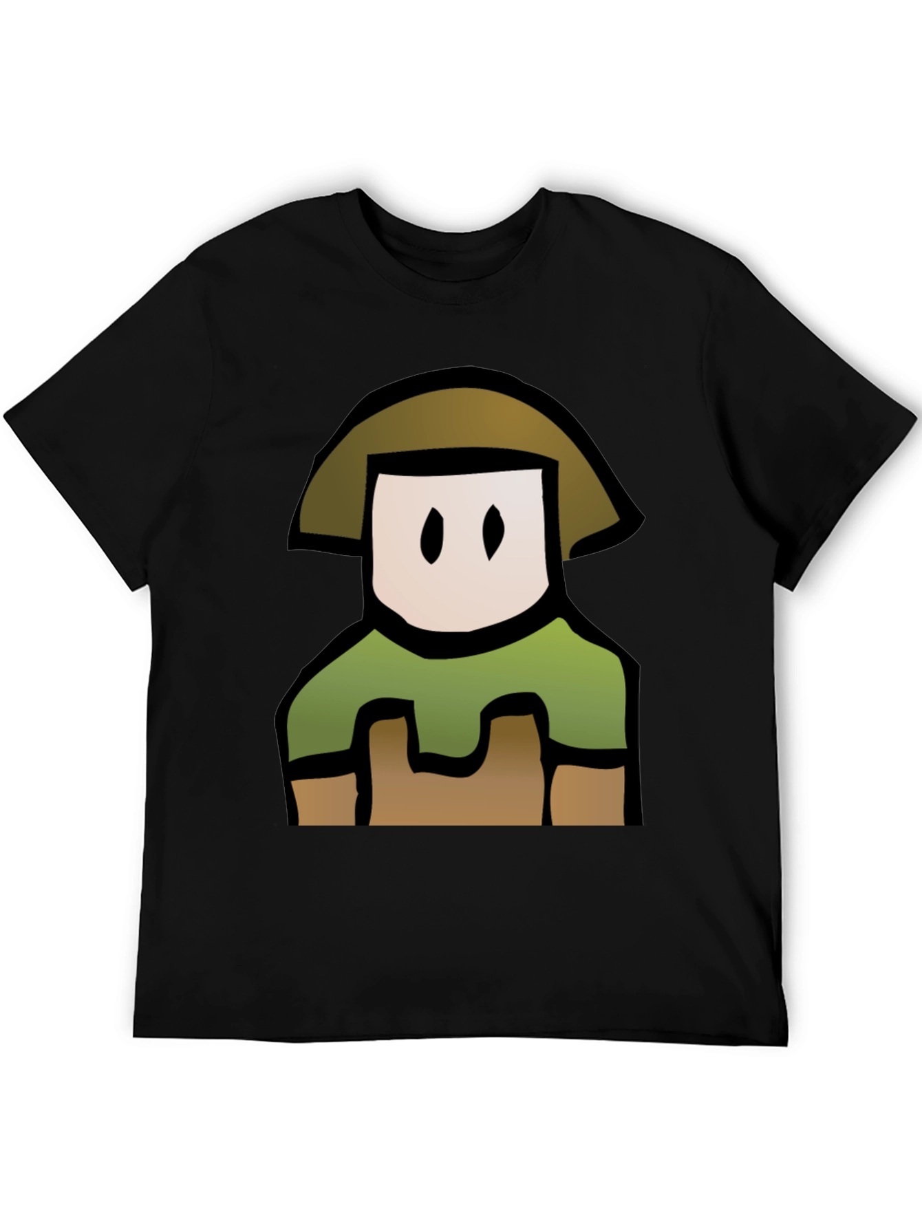 Cartoon Character T-Shirt - Black