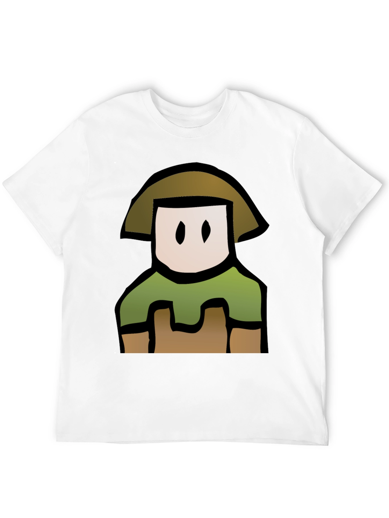Cartoon Character T-Shirt - Black