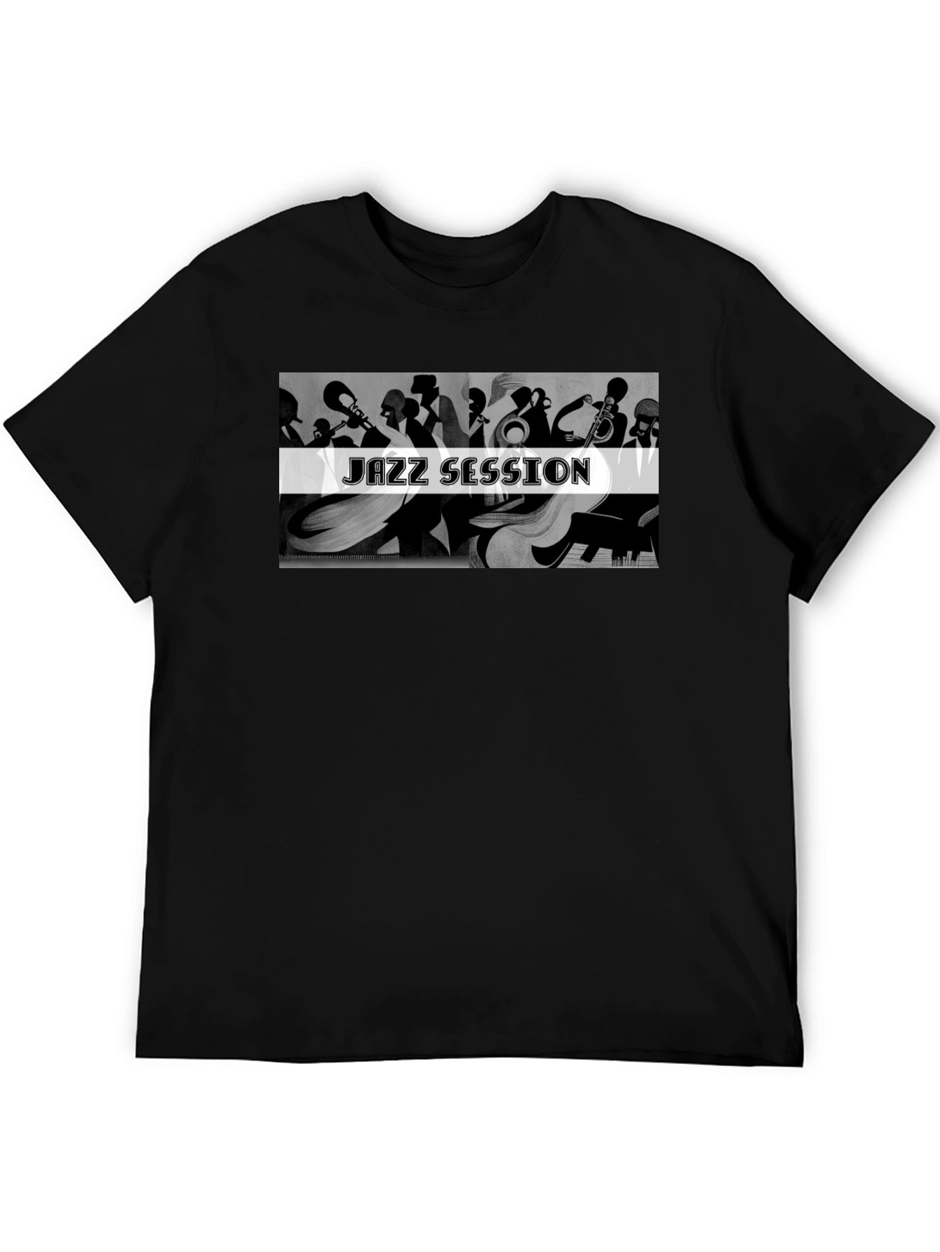 Jazz Session Graphic T-Shirt - Black
