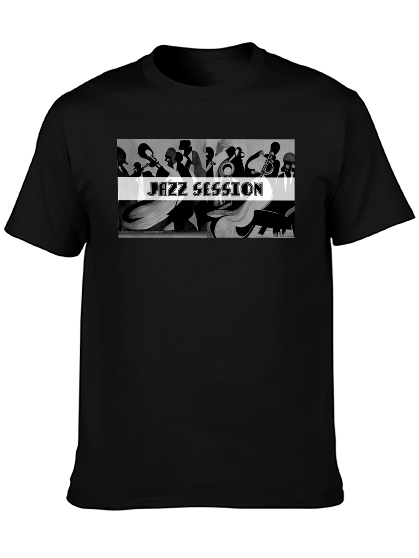 Jazz Session Graphic T-Shirt - Black