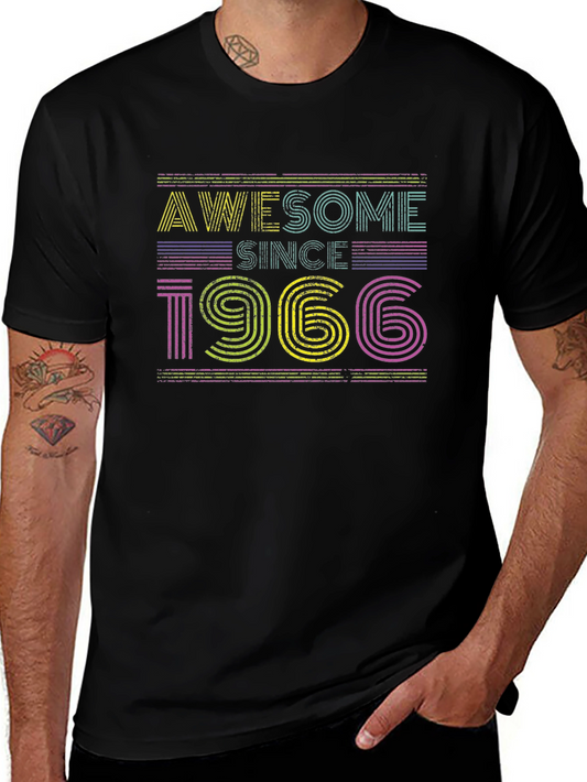 Awesome Since 1966 Retro Graphic T-Shirt