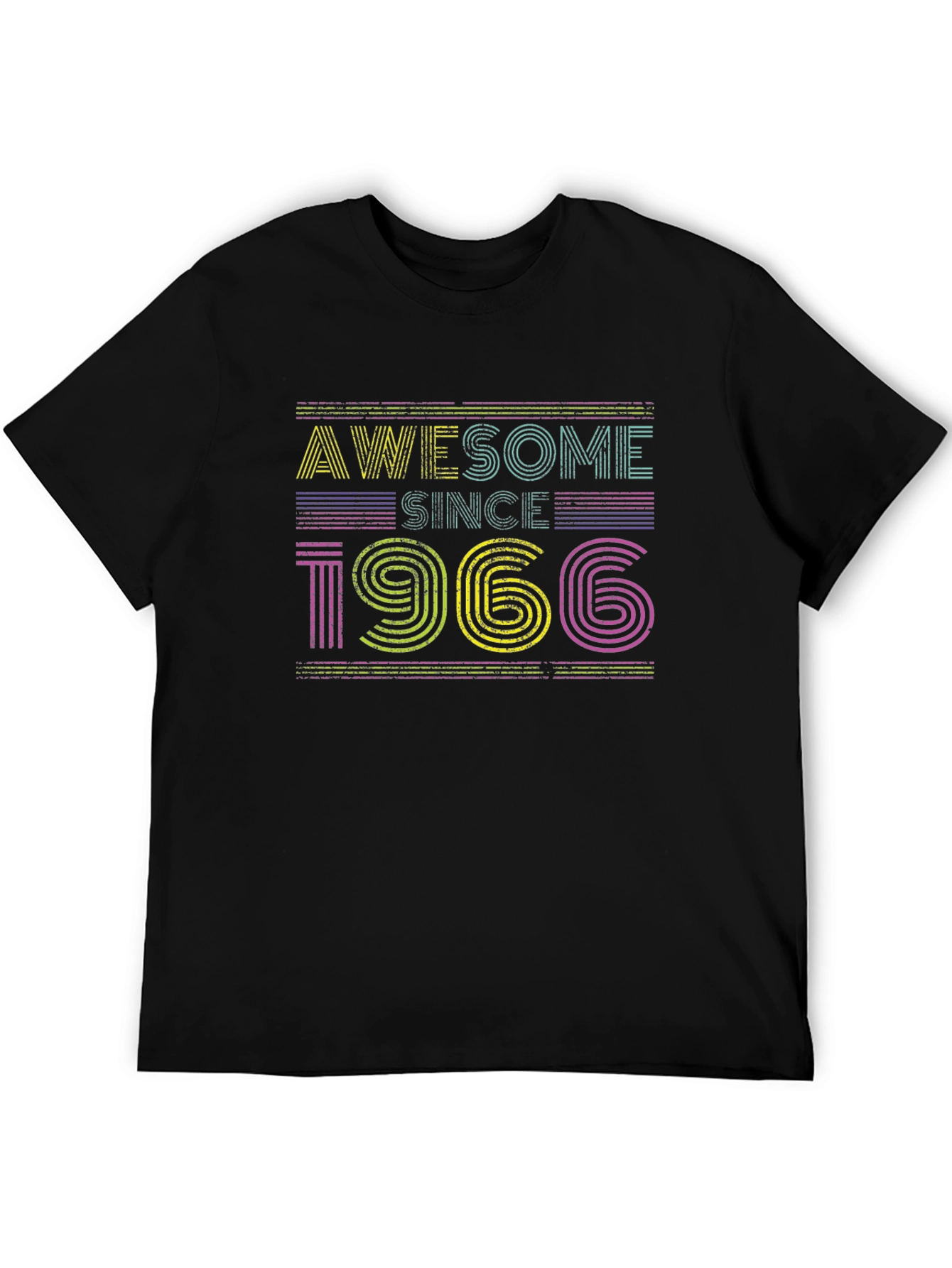 Awesome Since 1966 Retro Graphic T-Shirt