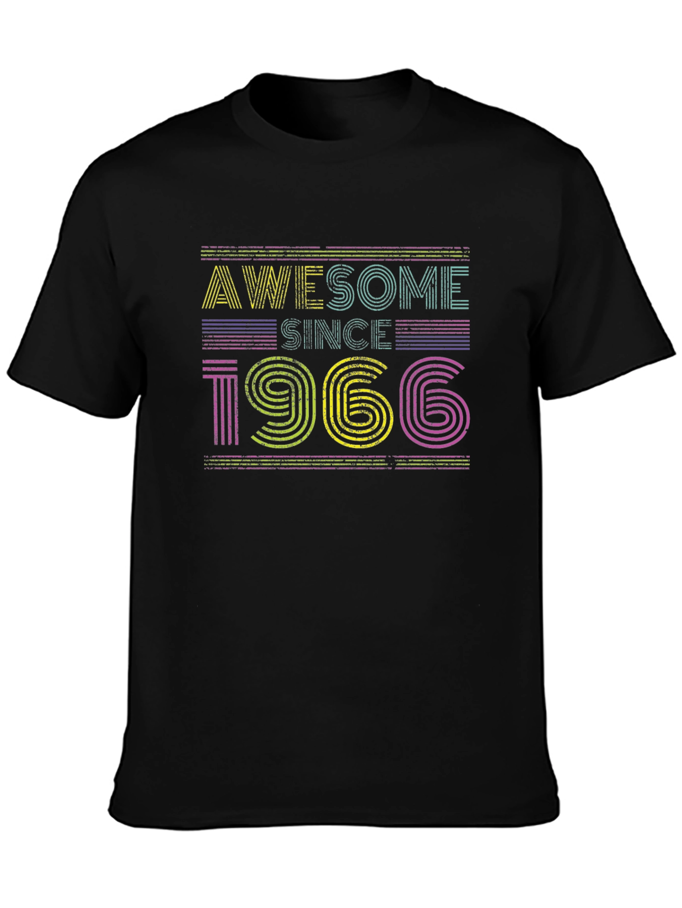 Awesome Since 1966 Retro Graphic T-Shirt
