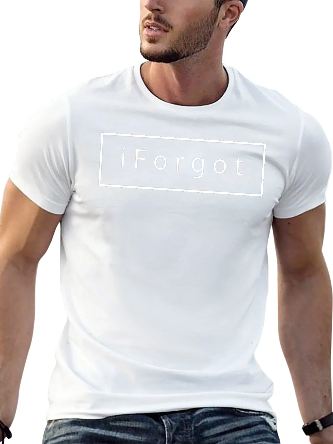 iForgot Funny Graphic T-Shirt - Black Cotton Tee