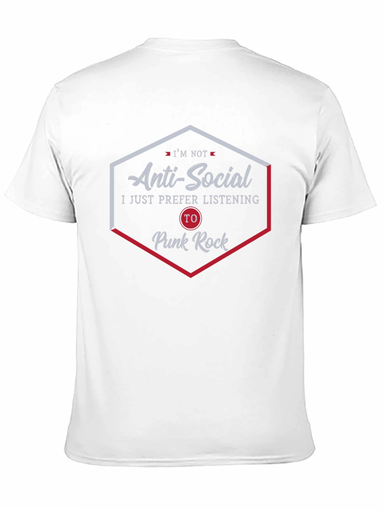 Anti-Social Punk Rock Music Fan T-Shirt