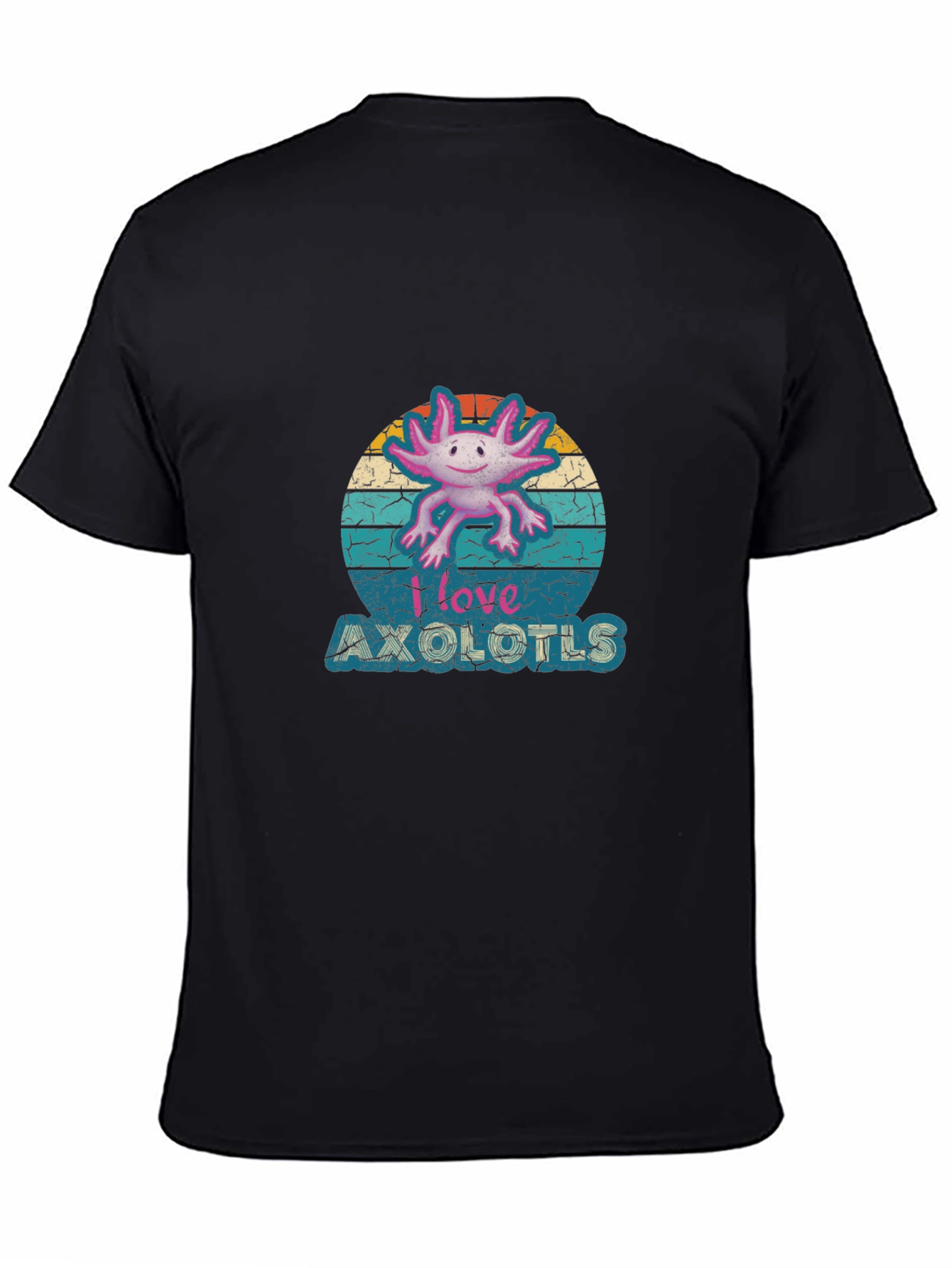 I Love Axolotls T-Shirt - Retro Style