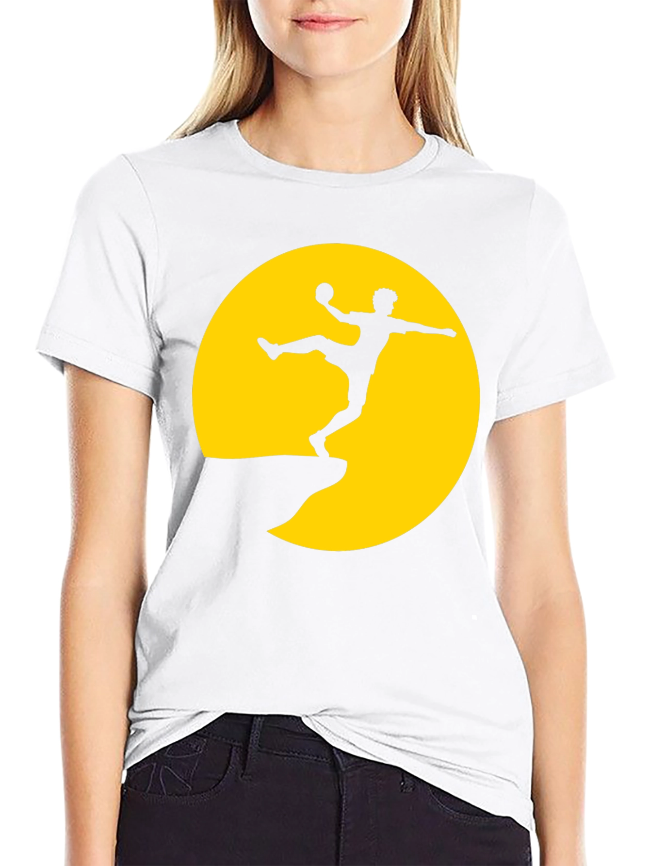 Silhouette Soccer Player Graphic Tee